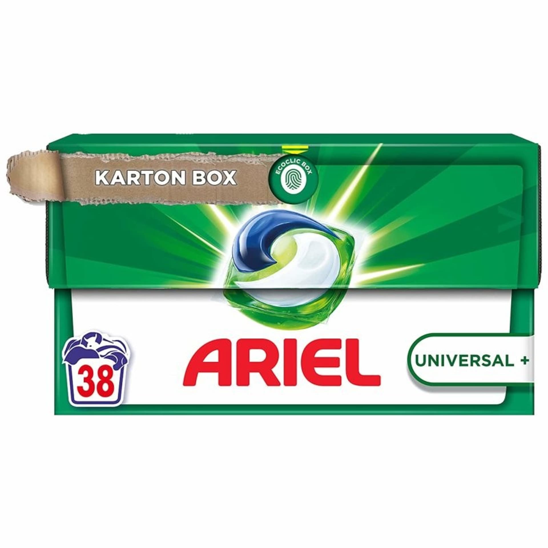 

ARIEL kapsułki 3w1 38szt uniwersal do prania 1037,4g