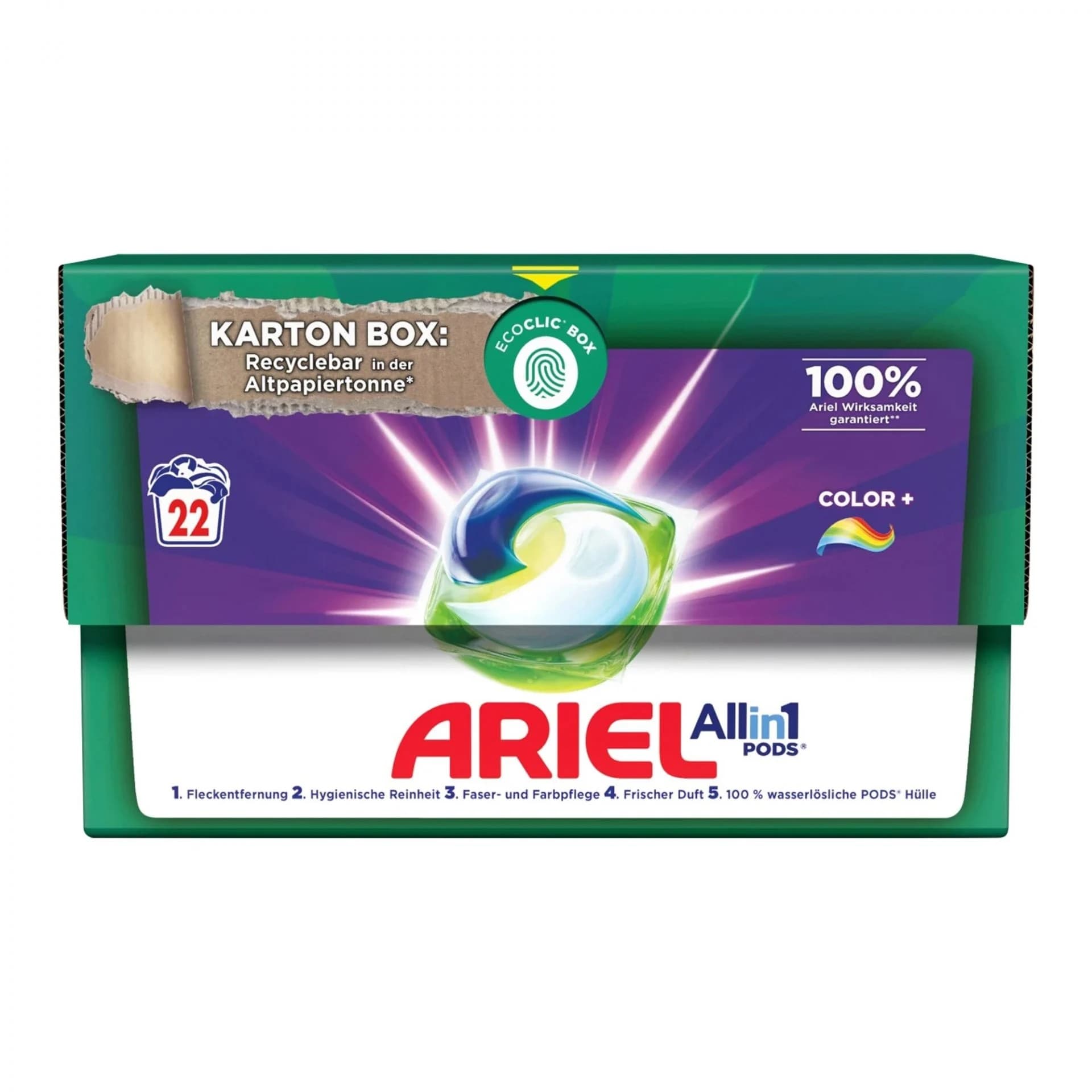 

ARIEL kapsułki 3w1 22szt kolor do prania 578,6g