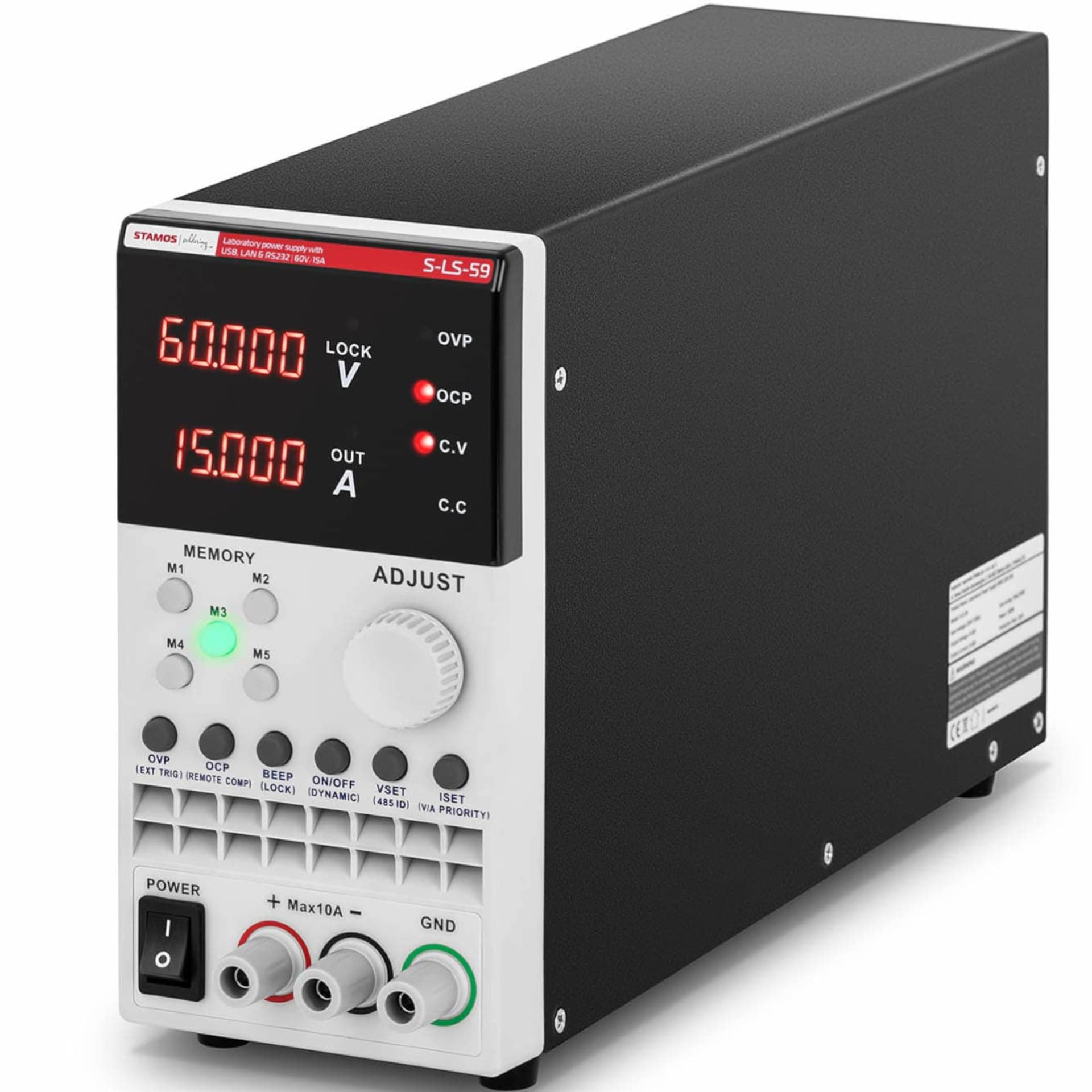 

Zasilacz laboratoryjny serwisowy 0-60 V 0-15 A 300 W USB LAN RS233