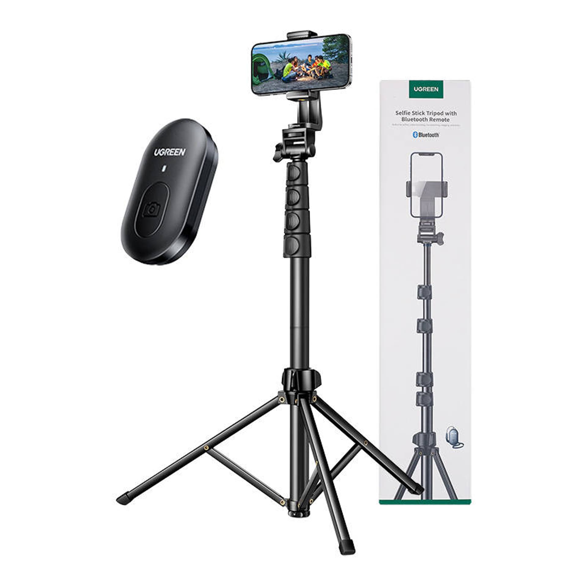 

Selfie stick statyw z pilotem Bluetooth UGREEN LP680 1,7m