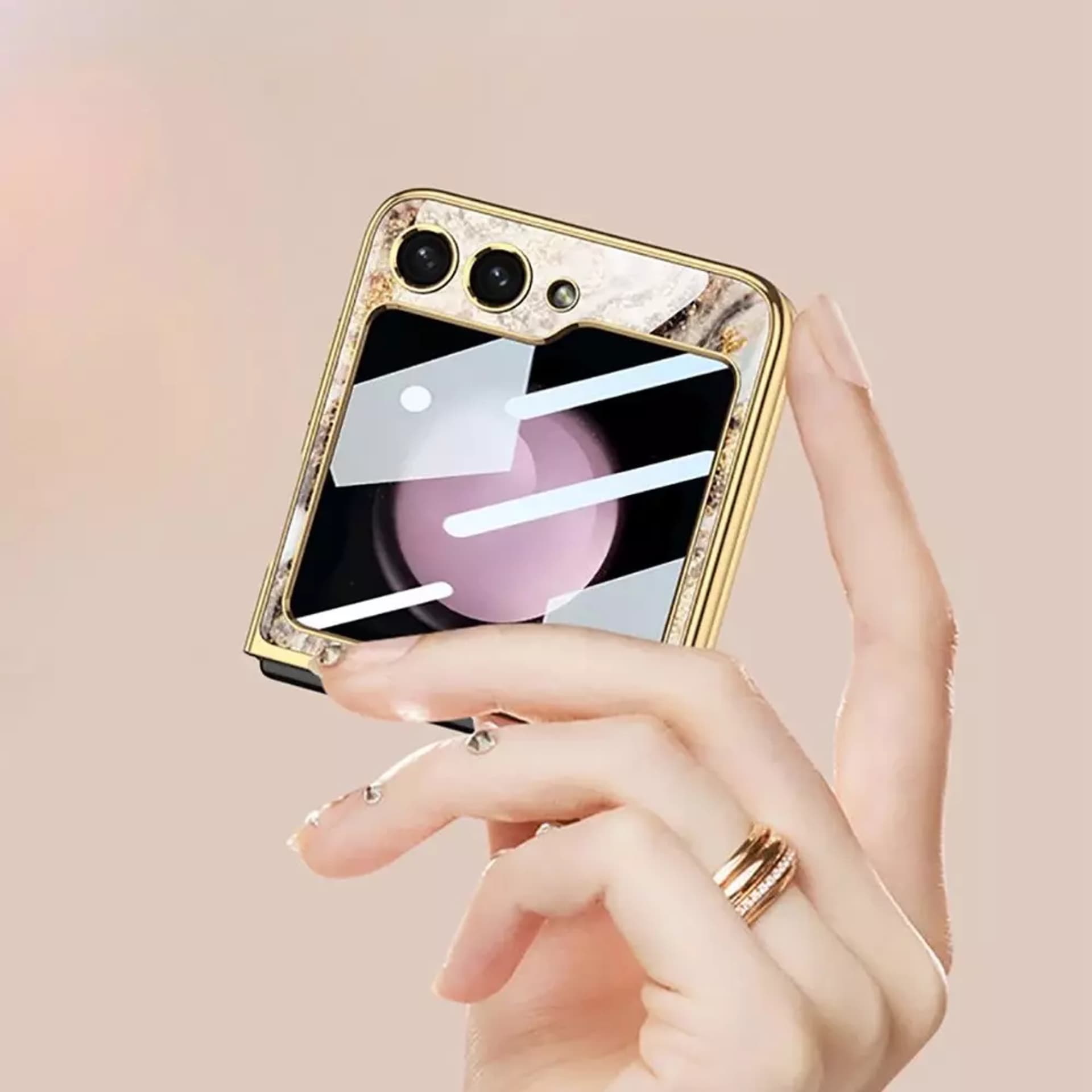 

Etui ochronne mood marble do Samsung Galaxy Z Flip Black