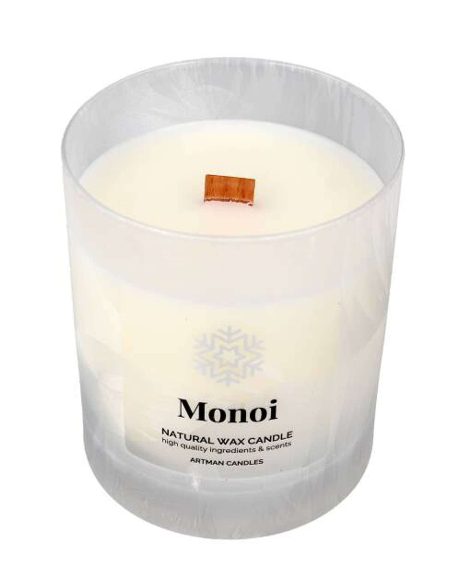 

Świeca ORGANIC w szkle woskowa WINTER MOWINTER MONOI 8xh10cm