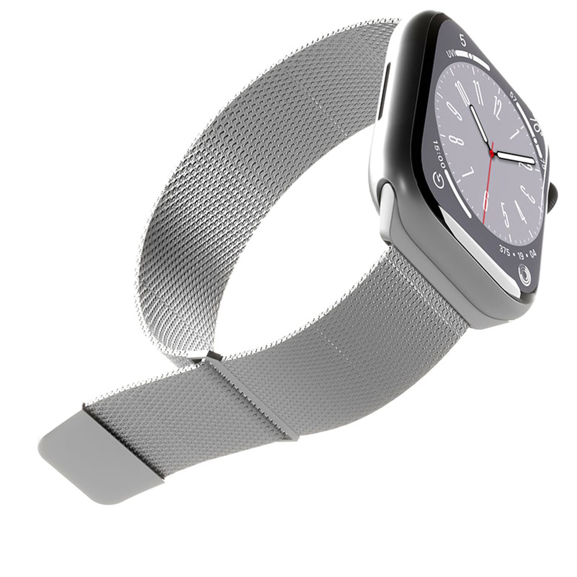 

Puro Milanese Magnetic Band - Pasek ze stali nierdzewnej do Apple Watch 42/44/45/49 mm (srebrny)