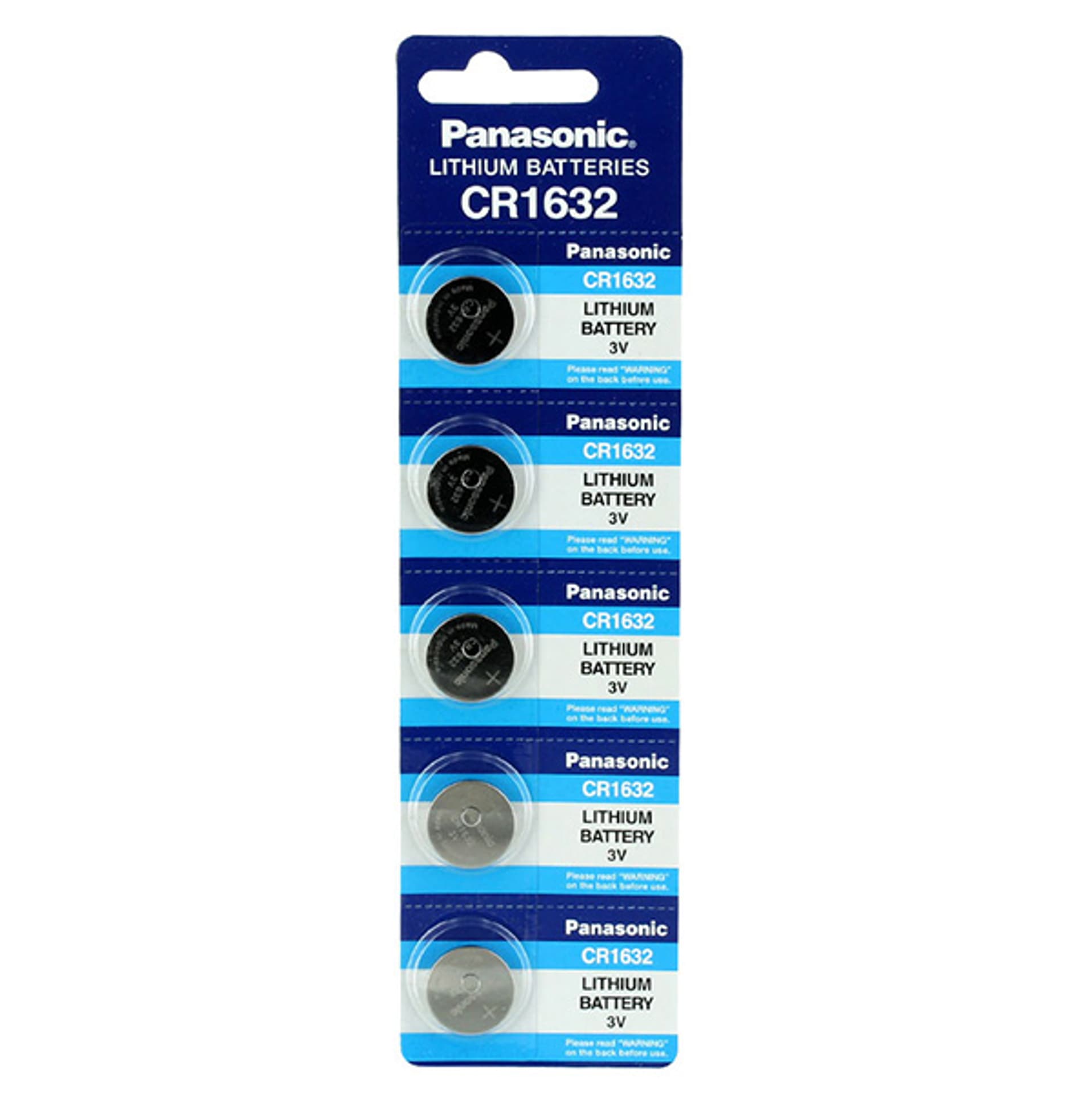

Bateria litowa, CR1632, 3V, Panasonic, blistr, 5-pack