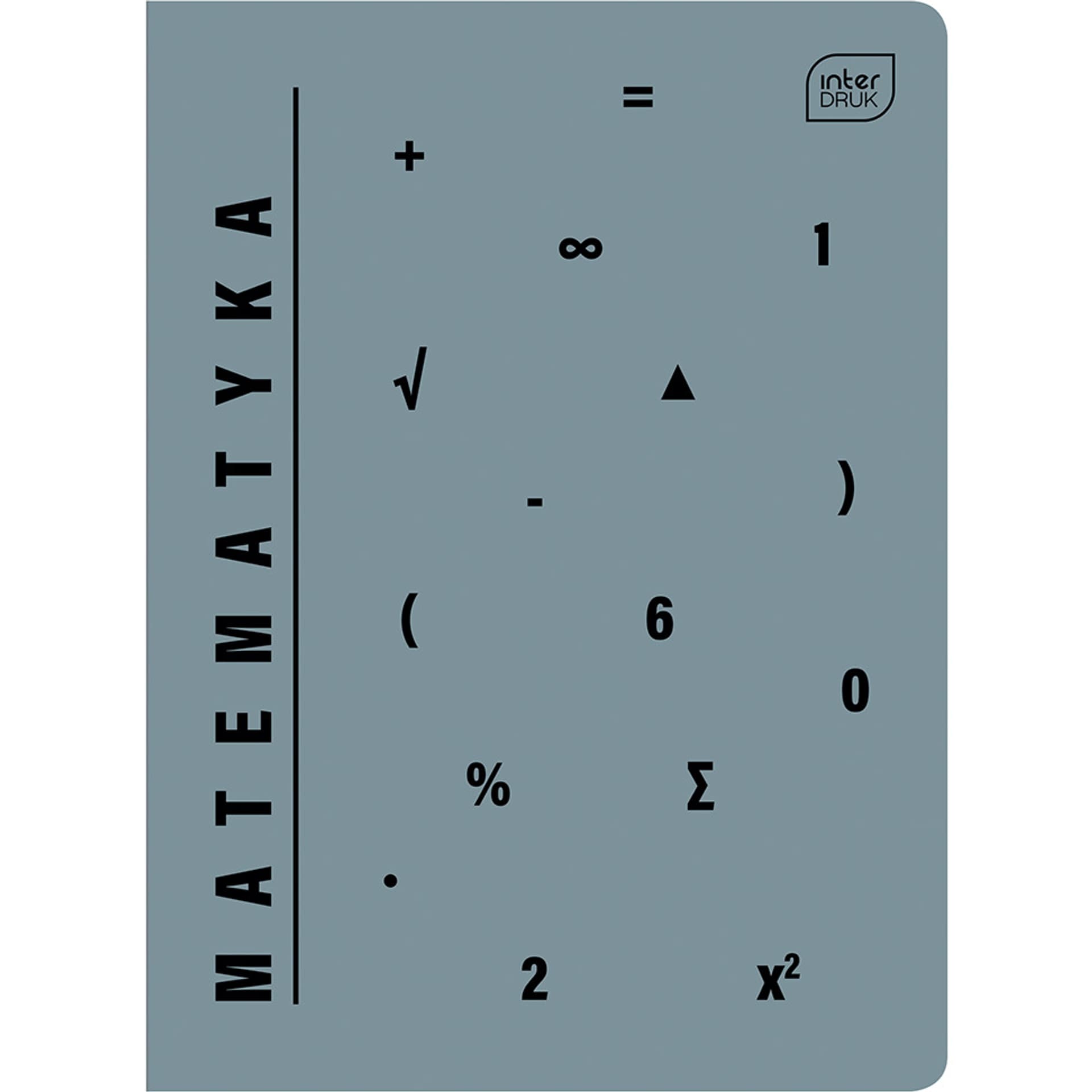 

Zeszyt A5 60k kratka 70g miękki MATEMATYKA INTERDRUK