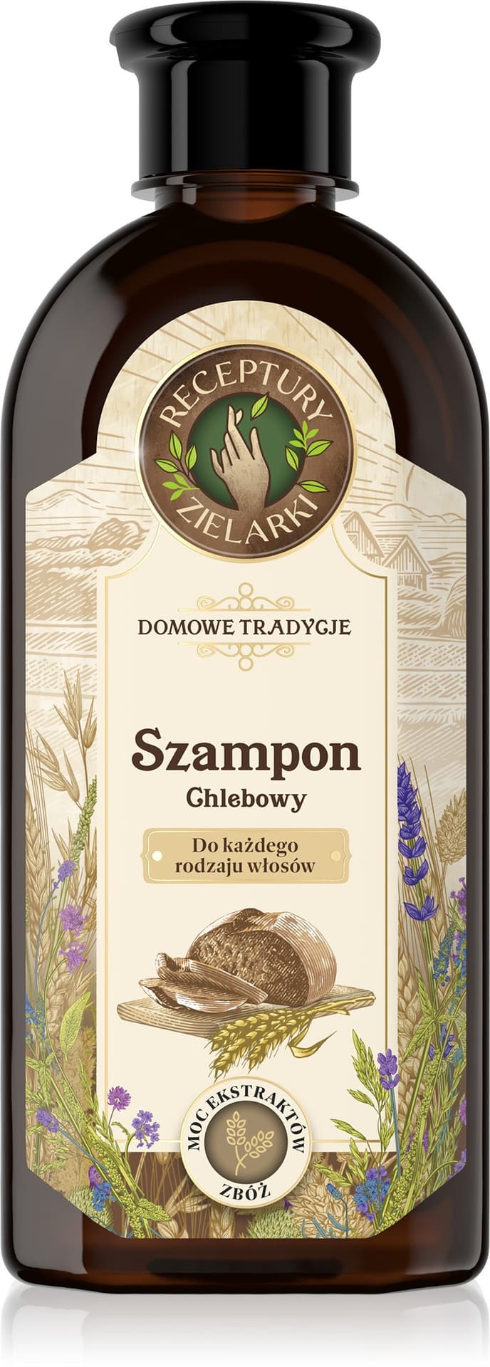 

RECEPTURY ZIELARKI Domowe Tradycje Szampon chlebowy do każdego rodzaju włosów 350ml