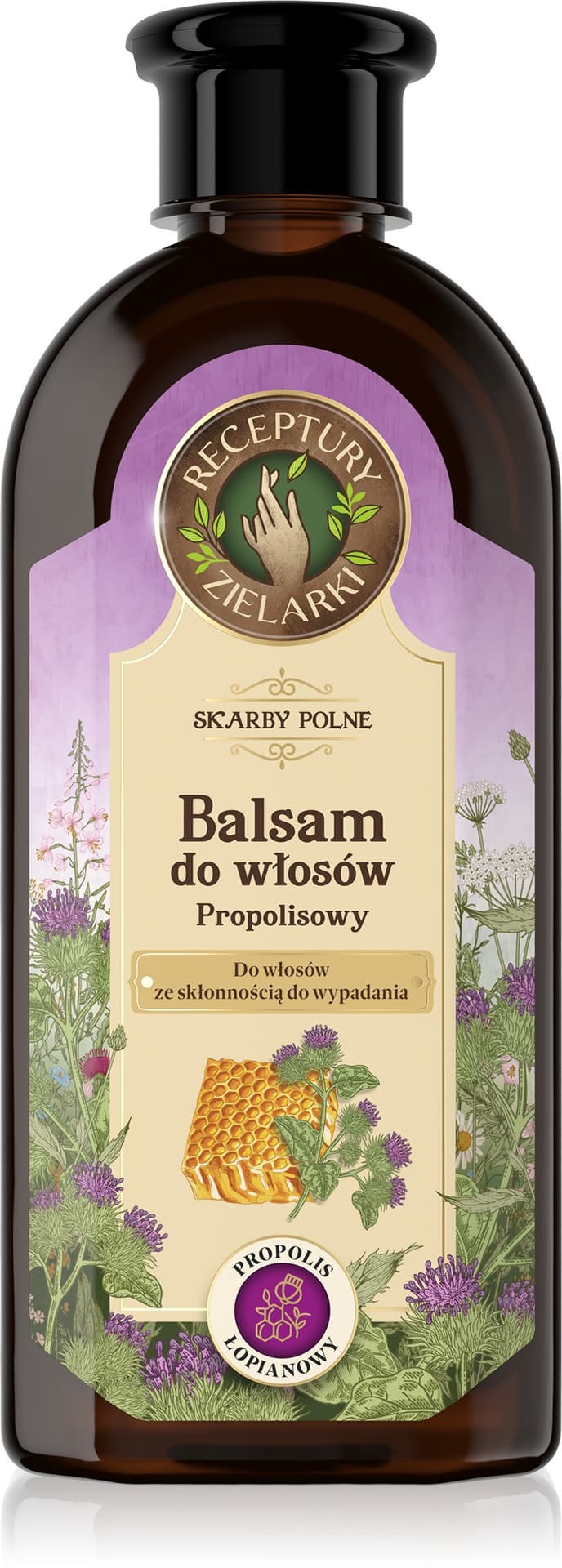 

RECEPTURY ZIELARKI Skarby Polne Balsam z propolisem łopianowym do włosów wypadających 350ml