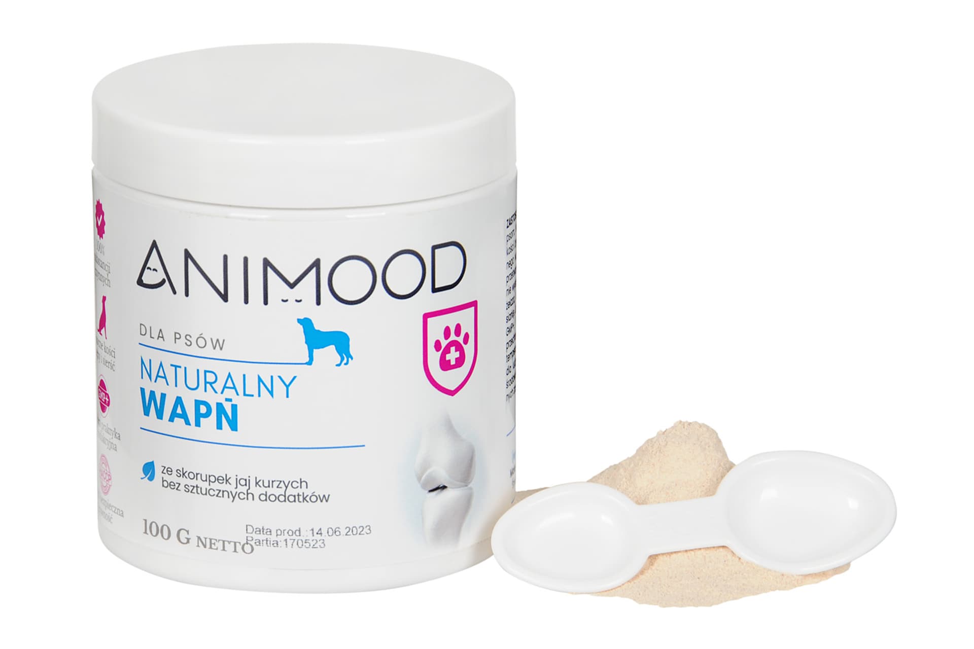 

ANIMOOD Naturalny wapń dla psa 100g