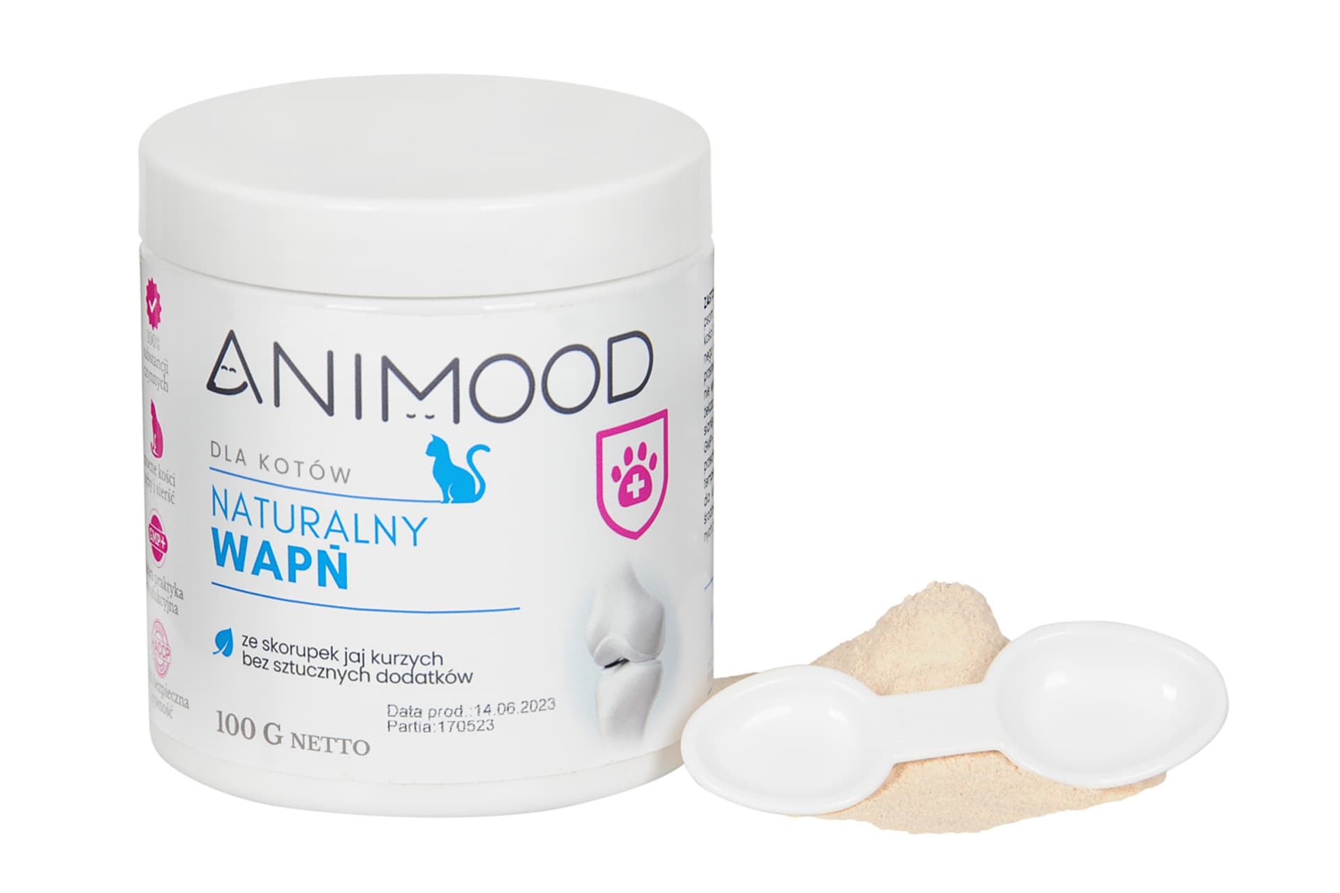 

ANIMOOD Naturalny wapń dla kota 100g