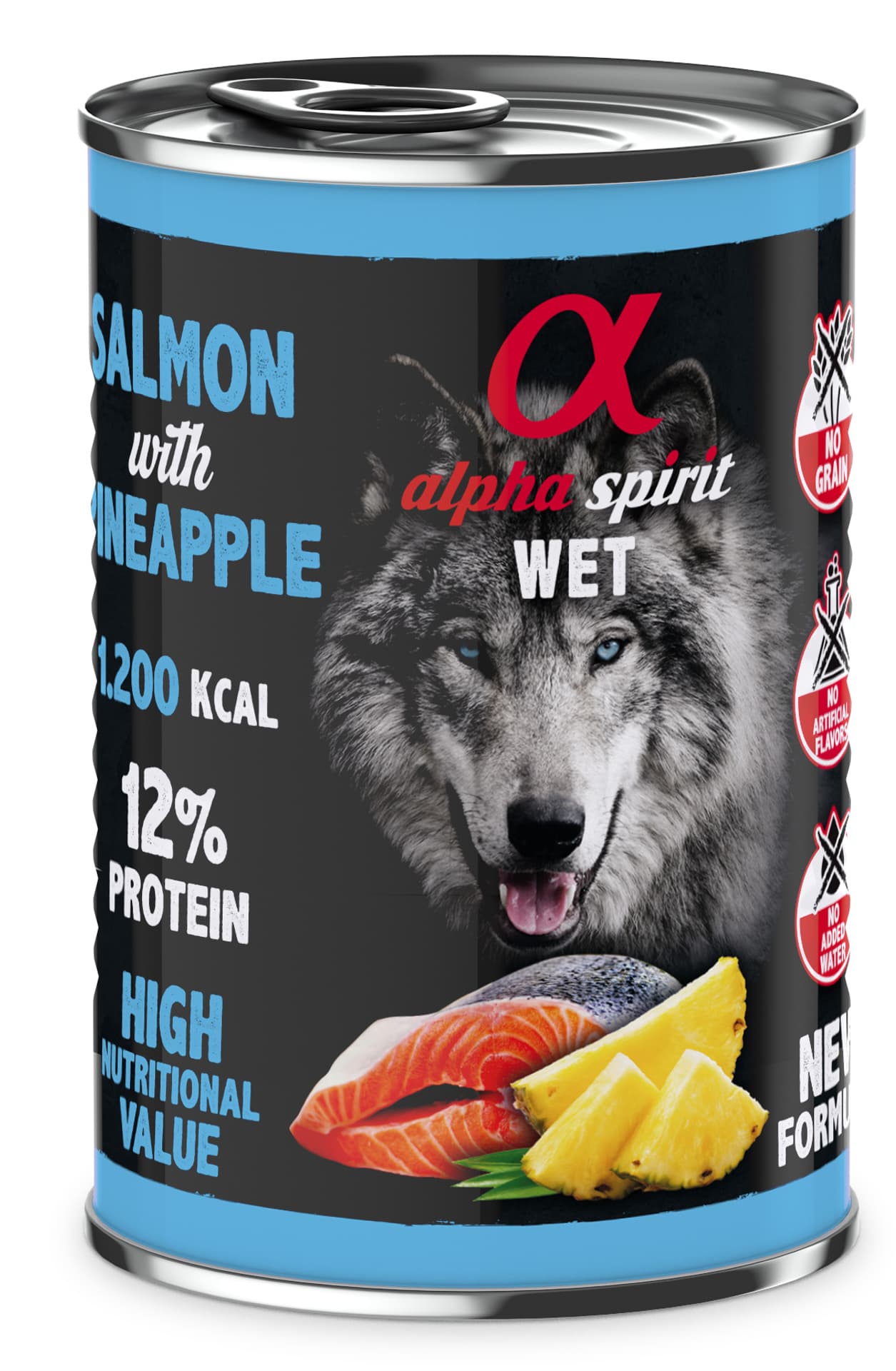 

ALPHA SPIRIT Mokra karma dla psa łosoś z ananasem 400g
