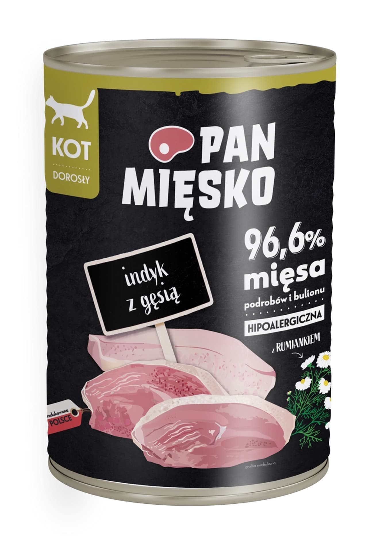 

PAN MIĘSKO Karma mokra dla kota indyk z gęsią 400g