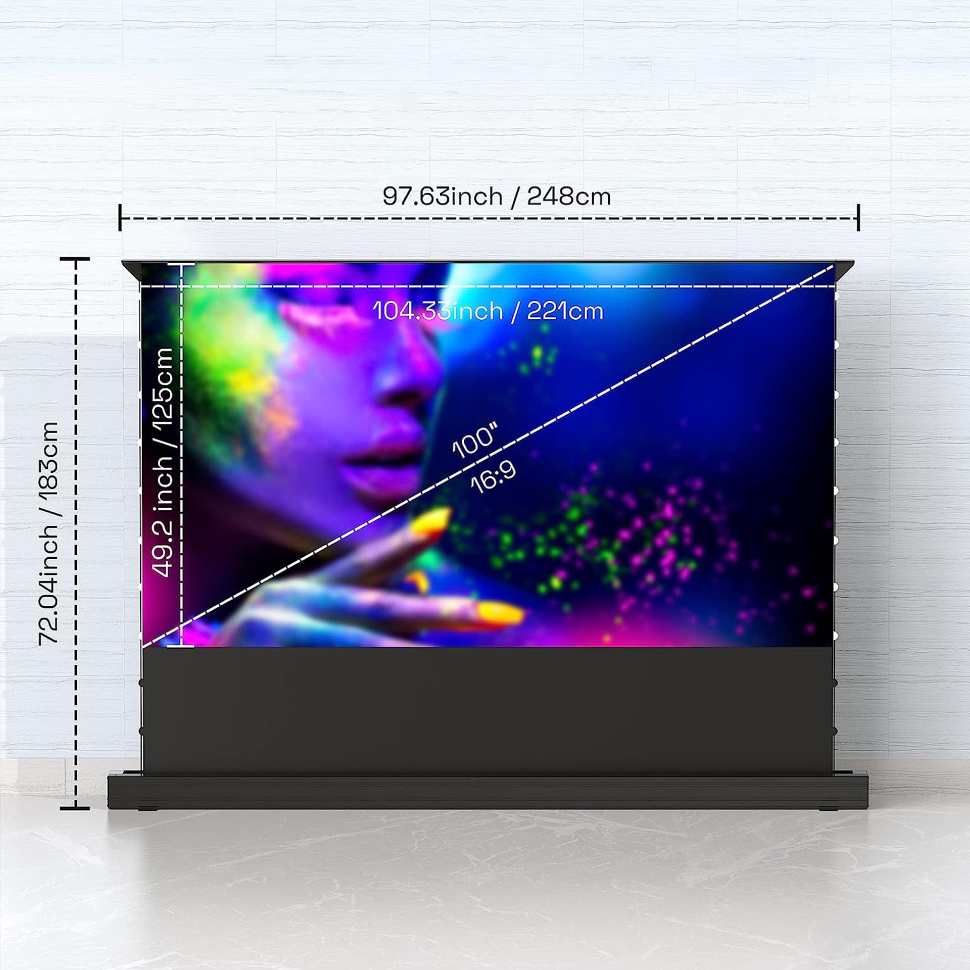 

Ekran projekcyjny elektryczny 100'' 16:9 UST