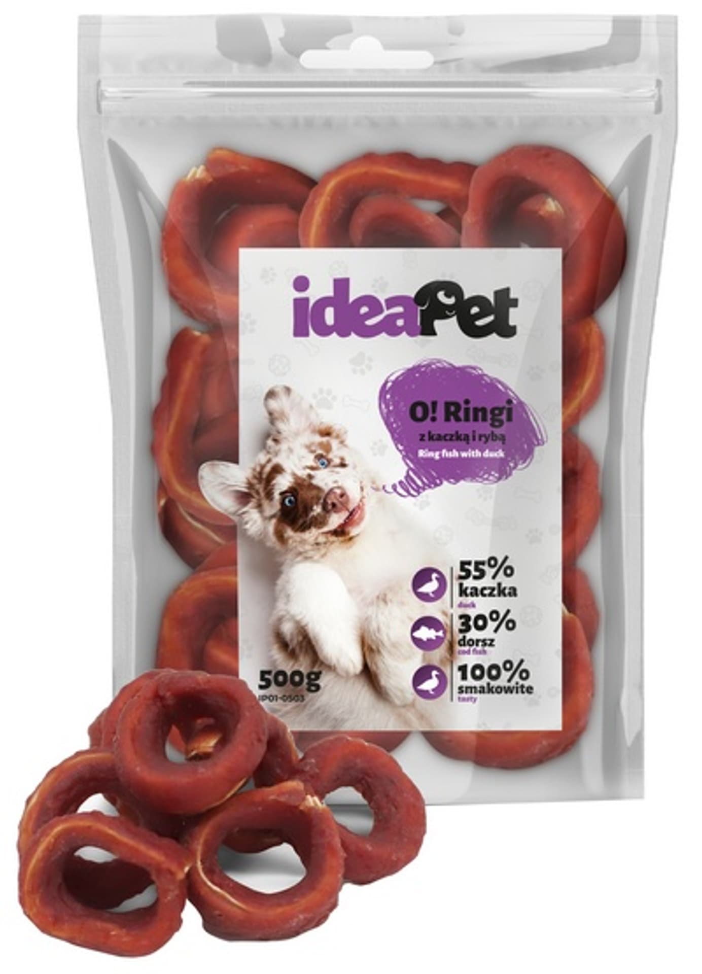 

IdeaPet Ringi z kaczką i rybą 500g