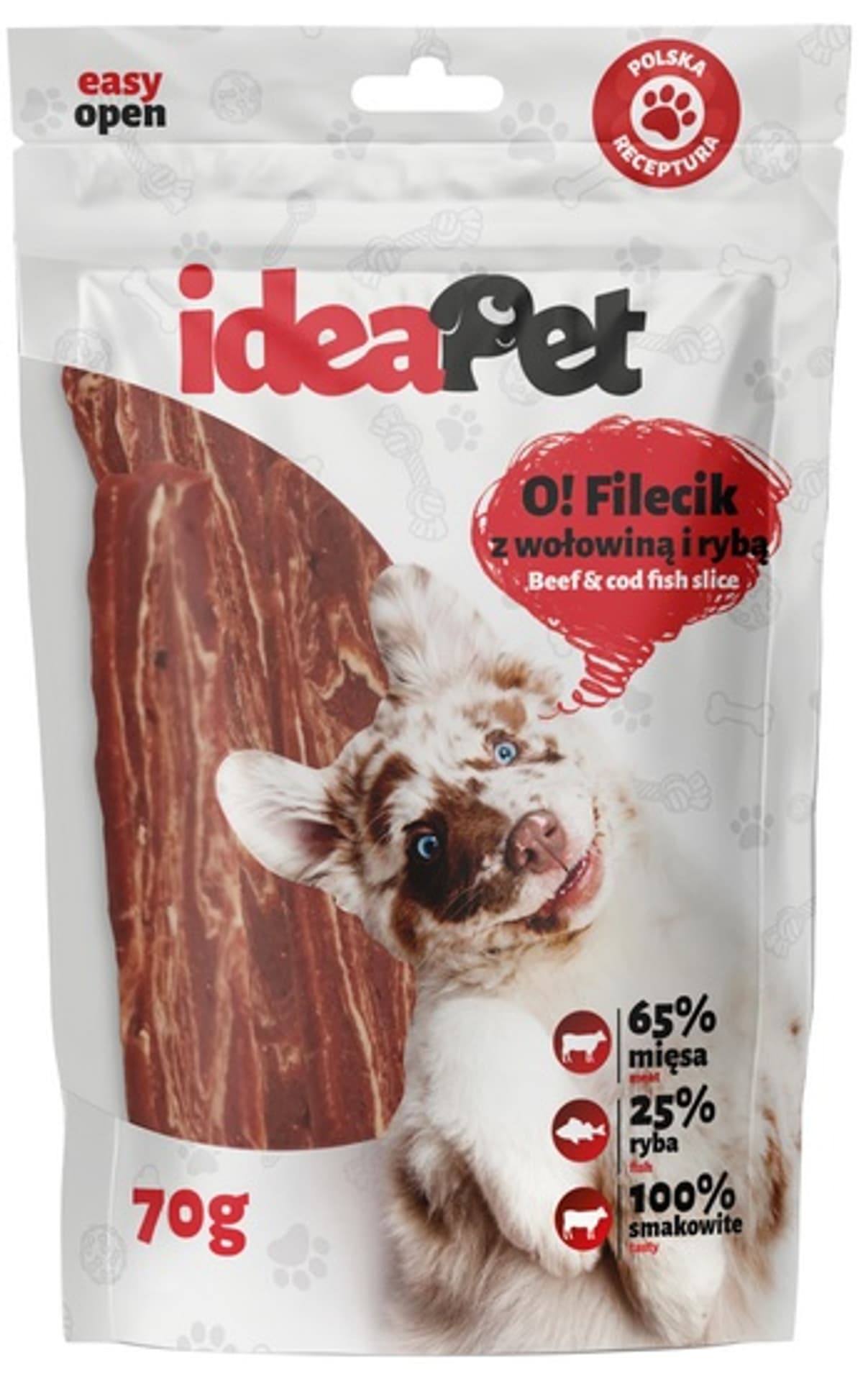 

IdeaPet O! Fileciki z wołowiną i rybą 70g