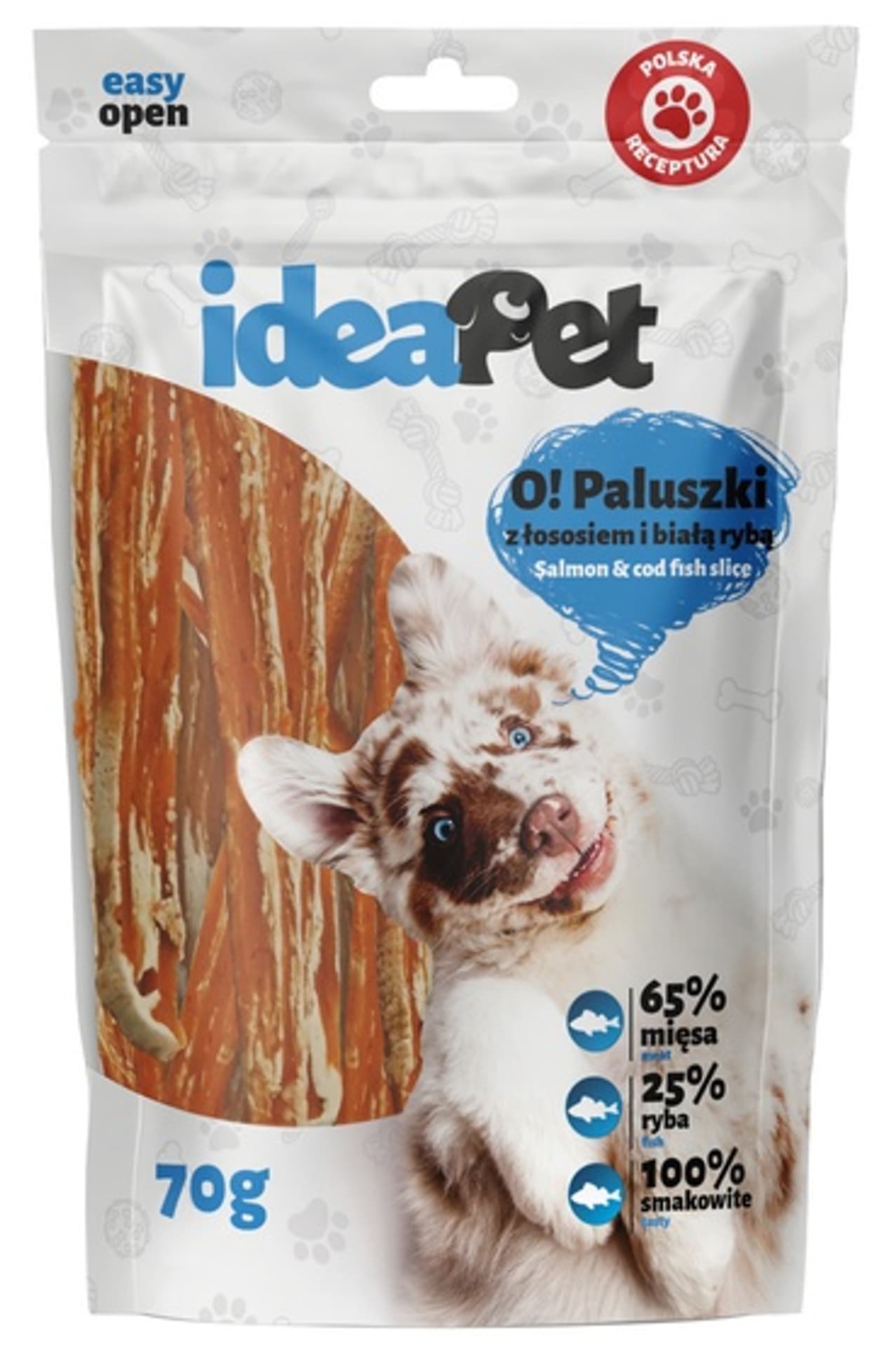 

IdeaPet O! Paluszki z łososiem i białą rybą 70g