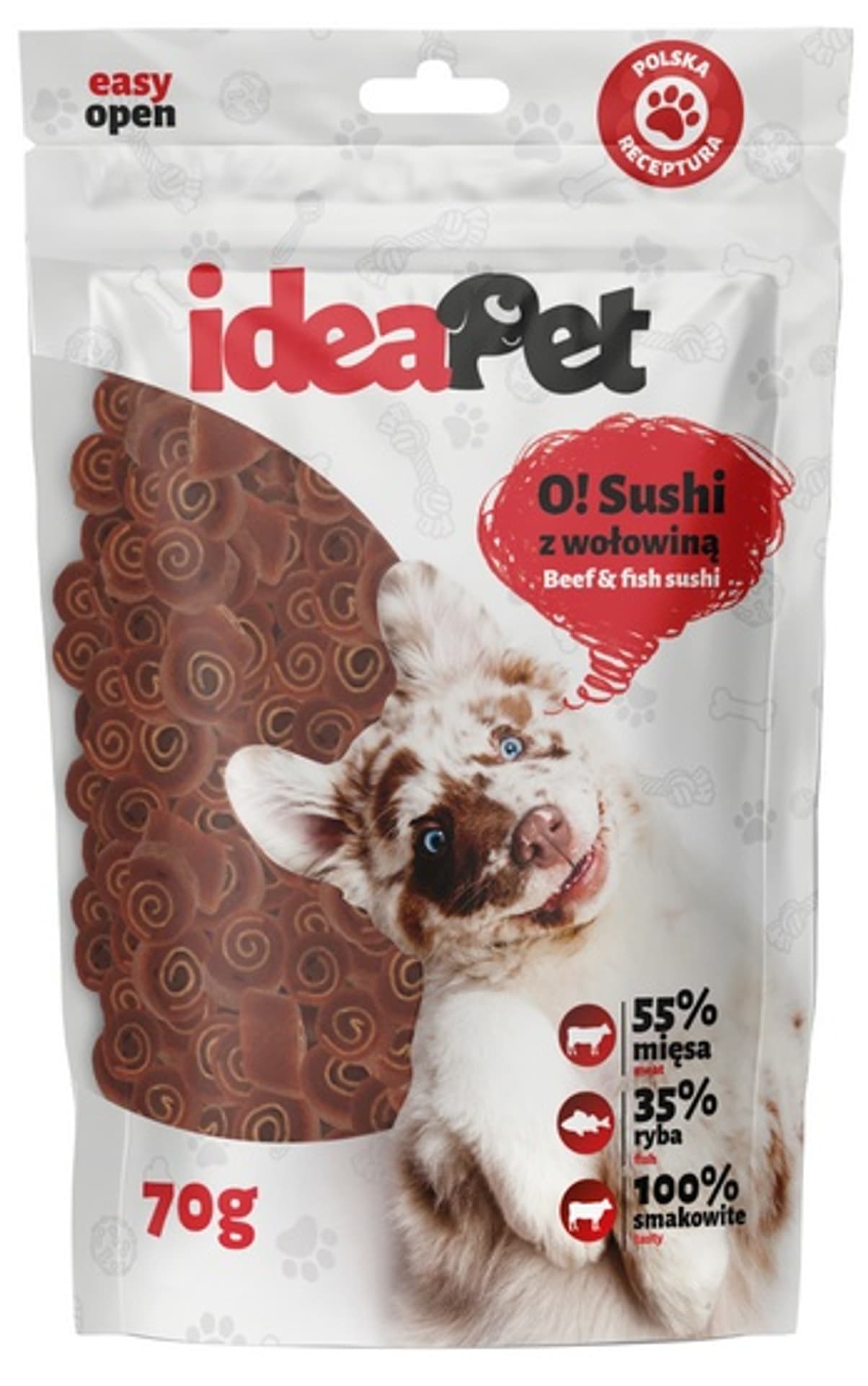 

IdeaPet O! Sushi z wołowiną 70g