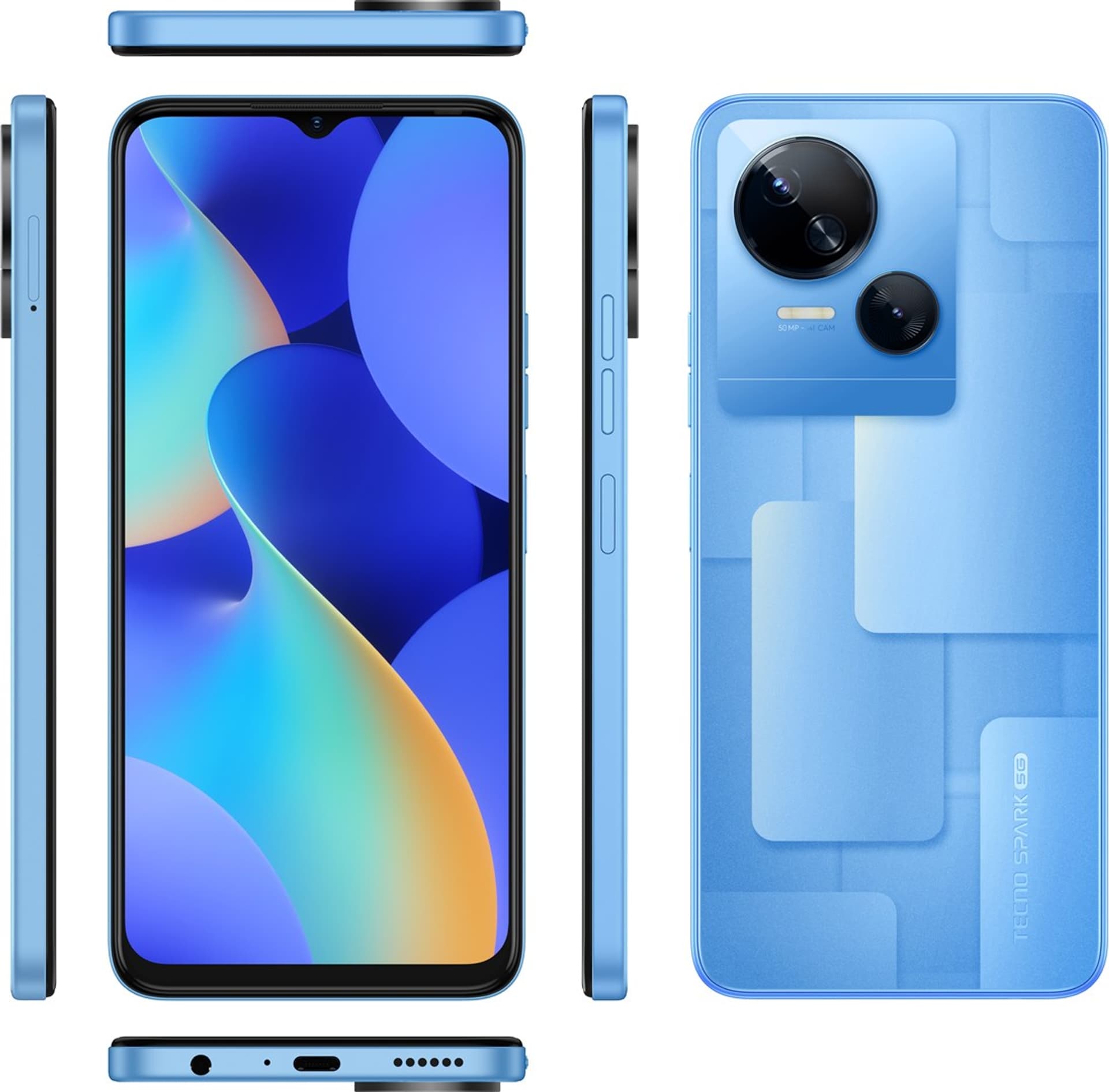 

Smartfon Tecno Spark 10 5G 4/64GB Niebieski