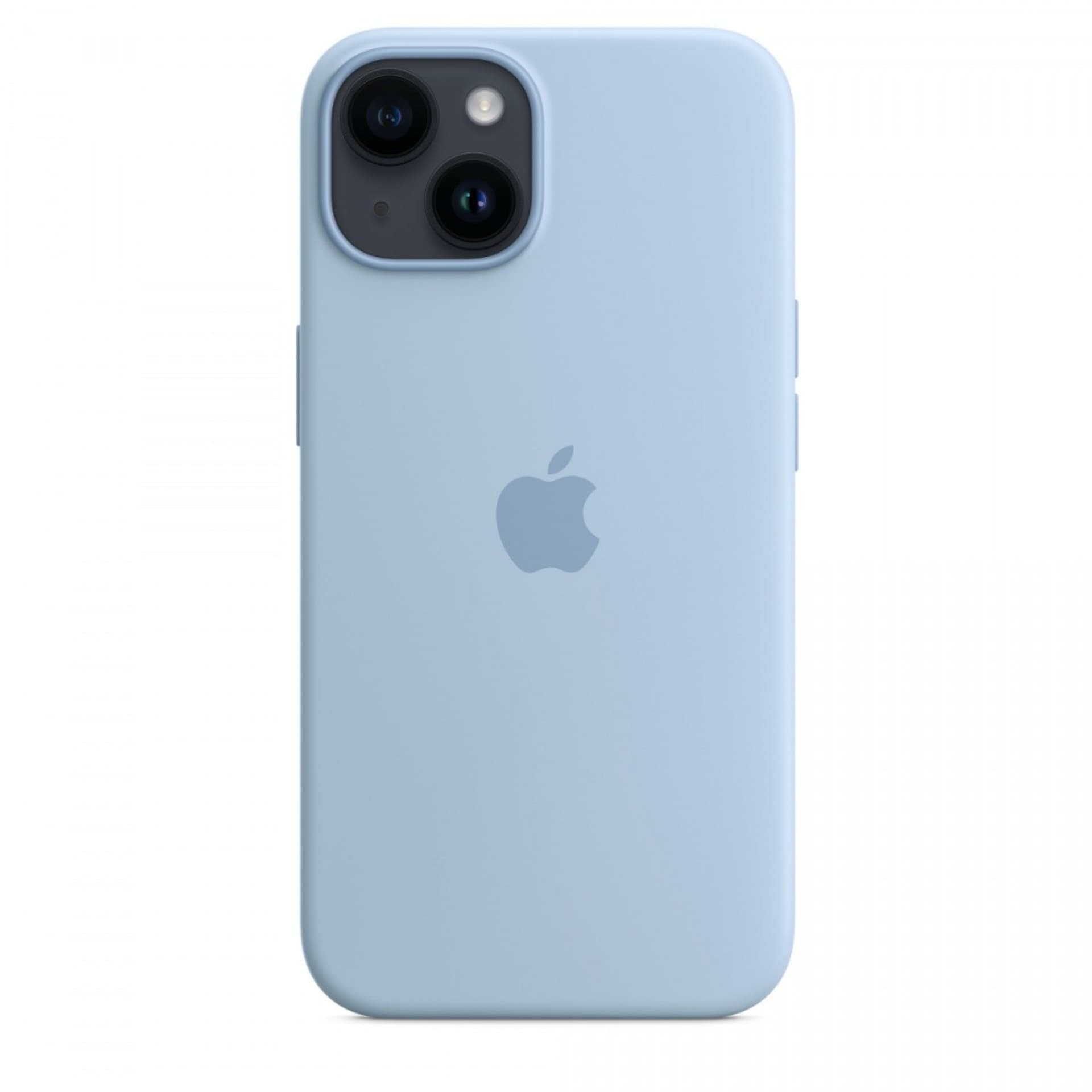 

Etui silikonowe z MagSafe do iPhonea 14 - czysty błękit