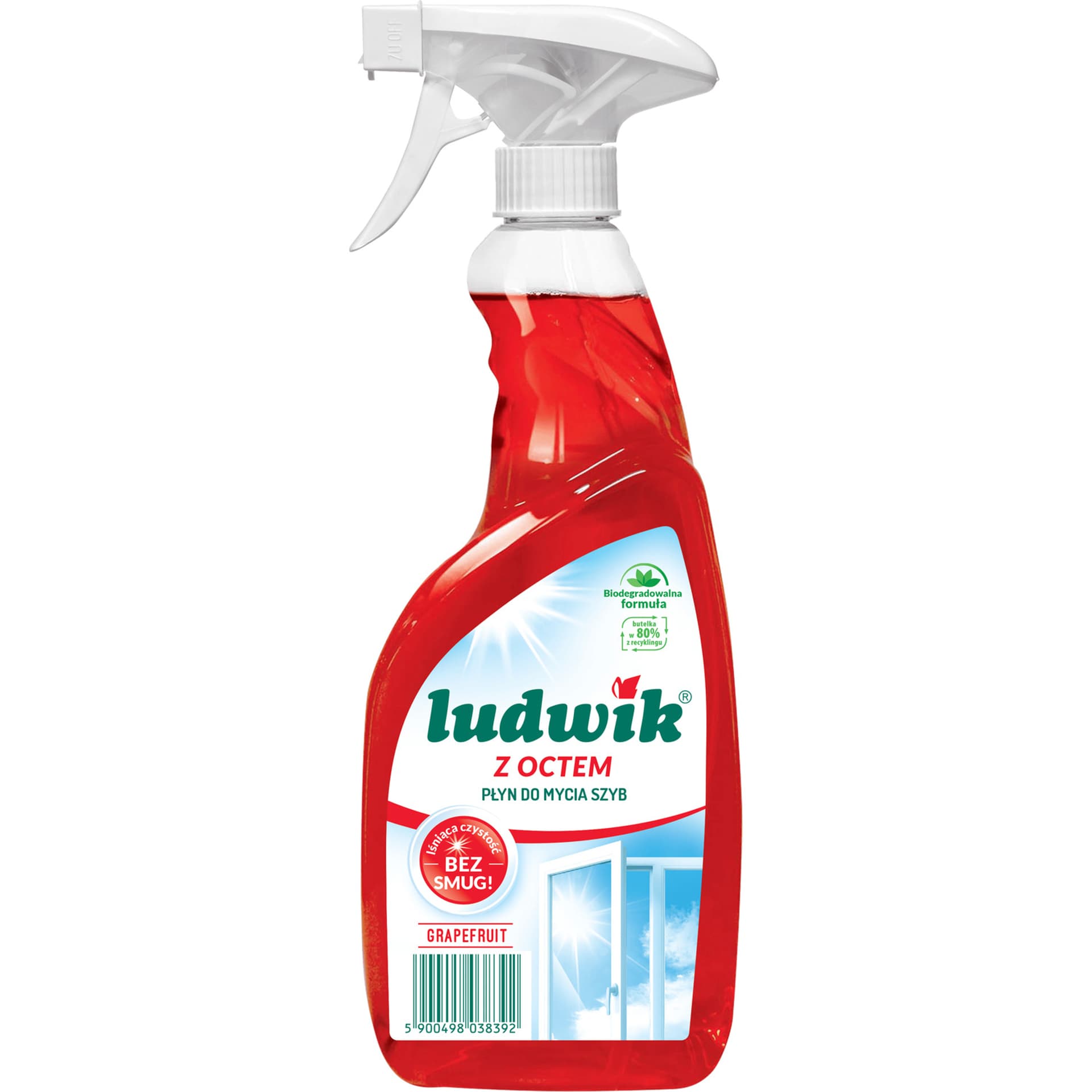 

Płyn do szyb i glazury LUDWIK 600ml grapefruit z octem