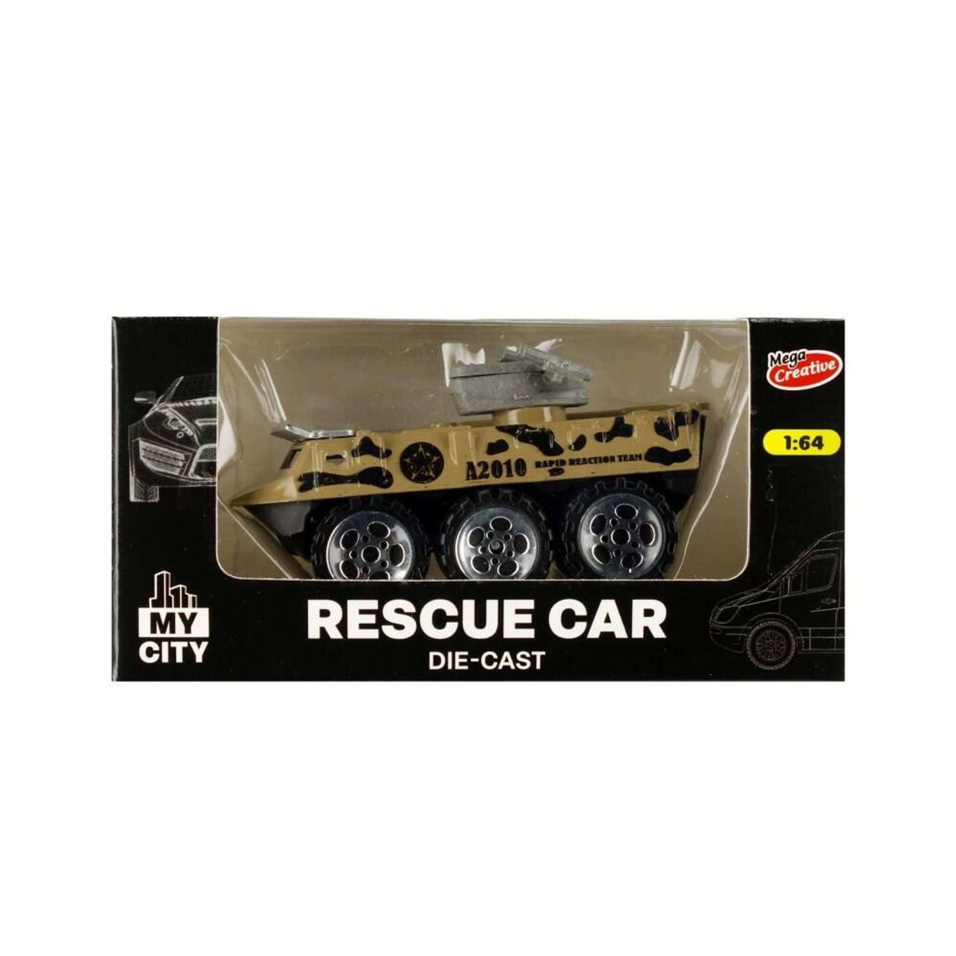 

Auto Ratunkowe metalowe Moje Miasto MEGA CREATIVE 522116