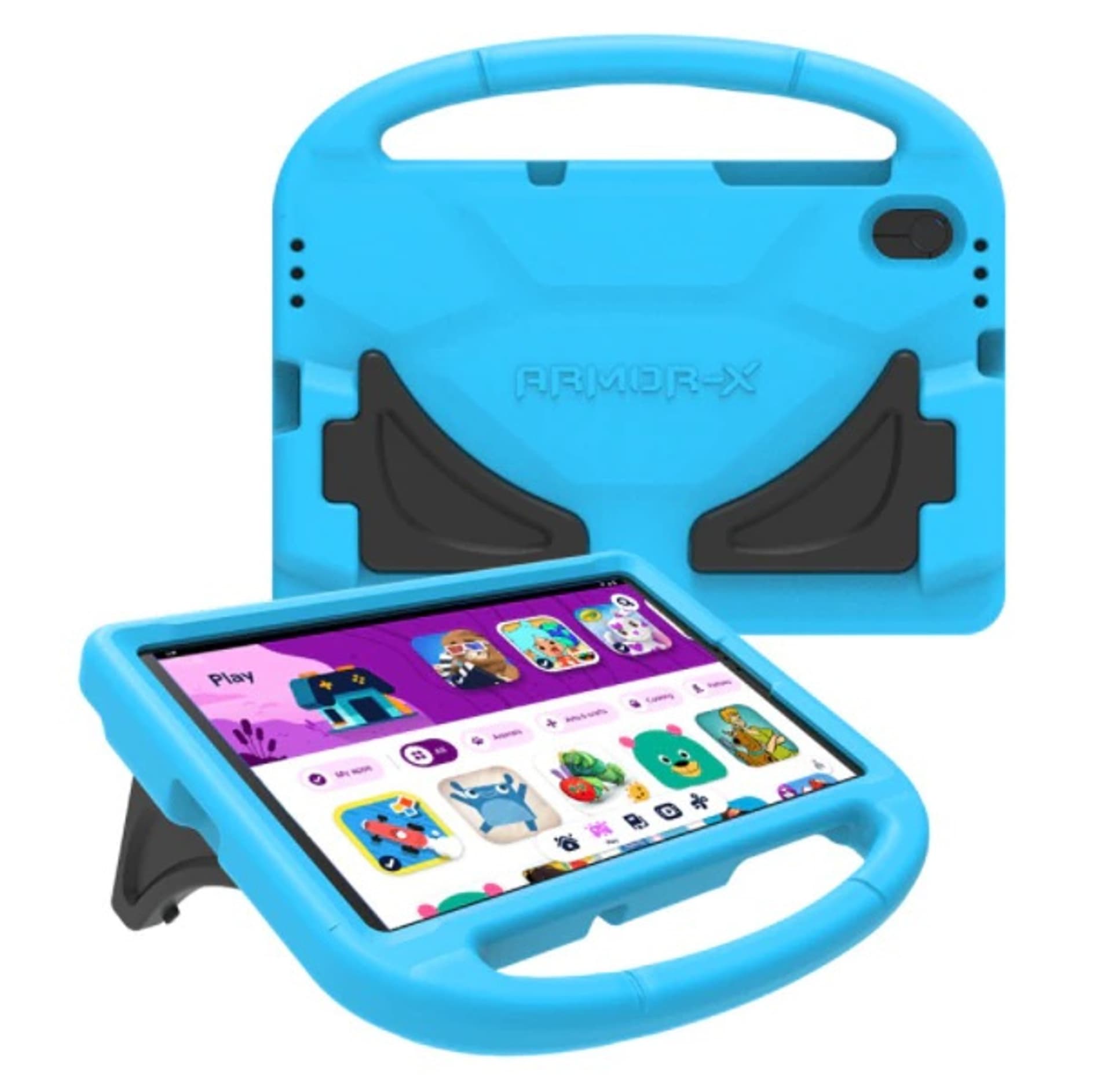 

Lenovo Ultra odporne na wstrząsy etui dziecięce z podpórką i uchwytem Folio Case, niebieskie, do Lenovo M10 HD 2. generacji