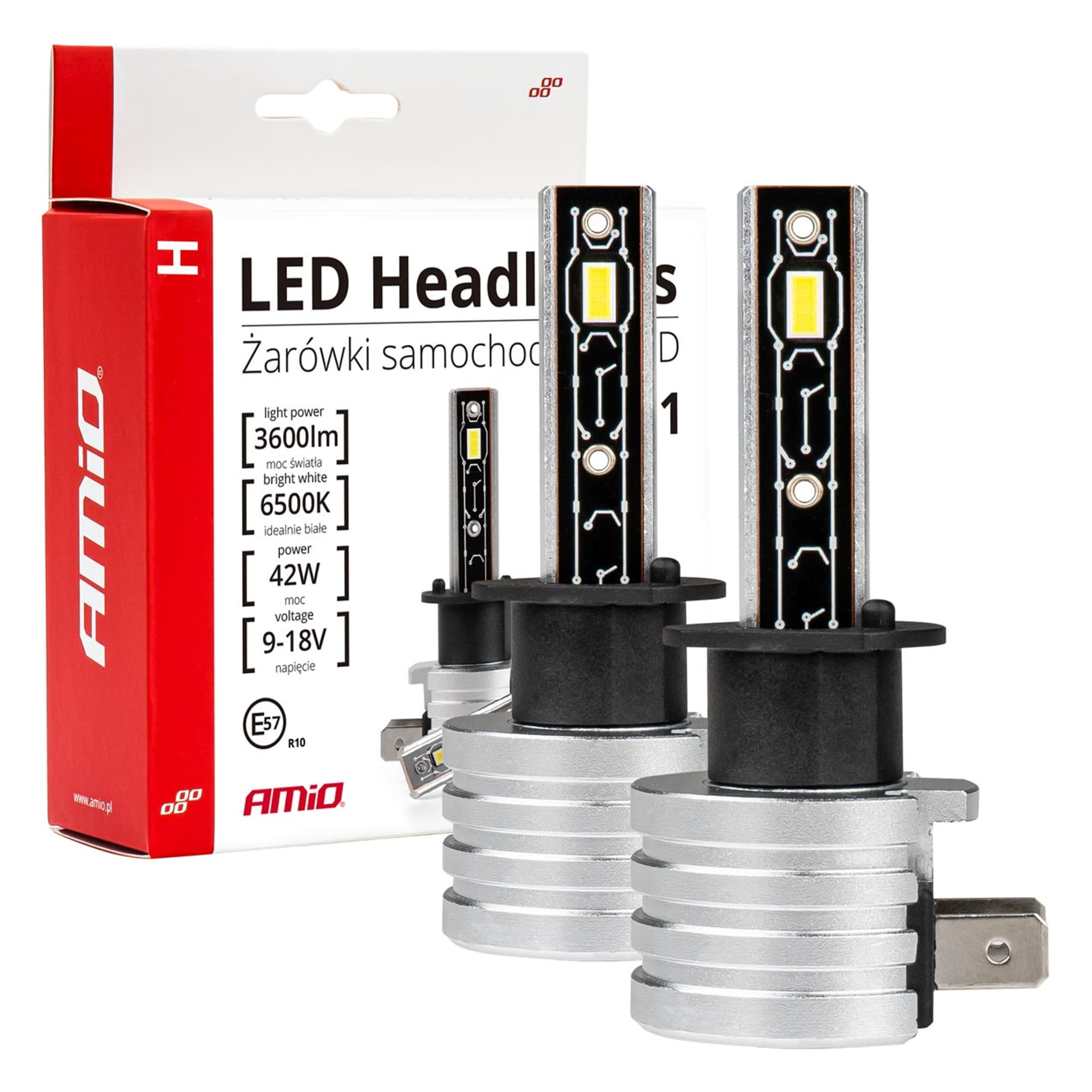 

Żarówki samochodowe led h-mini h1 amio-03329