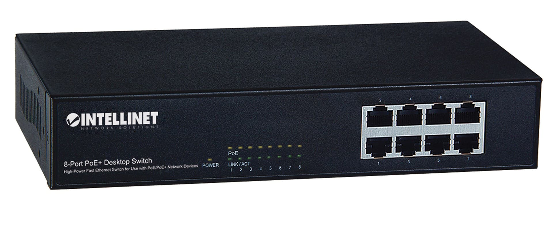 

INTELLINET SWITCH ETHERNET 8X 10/100MBPS RJ45 POE/