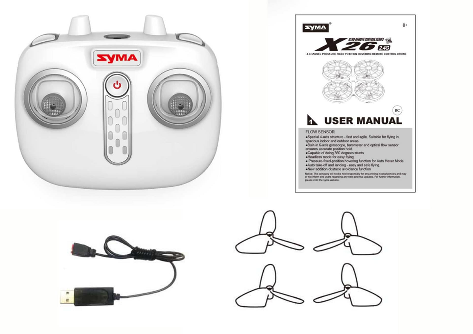 

Zdalnie Sterowany Dron X26 SYMA Czarny
