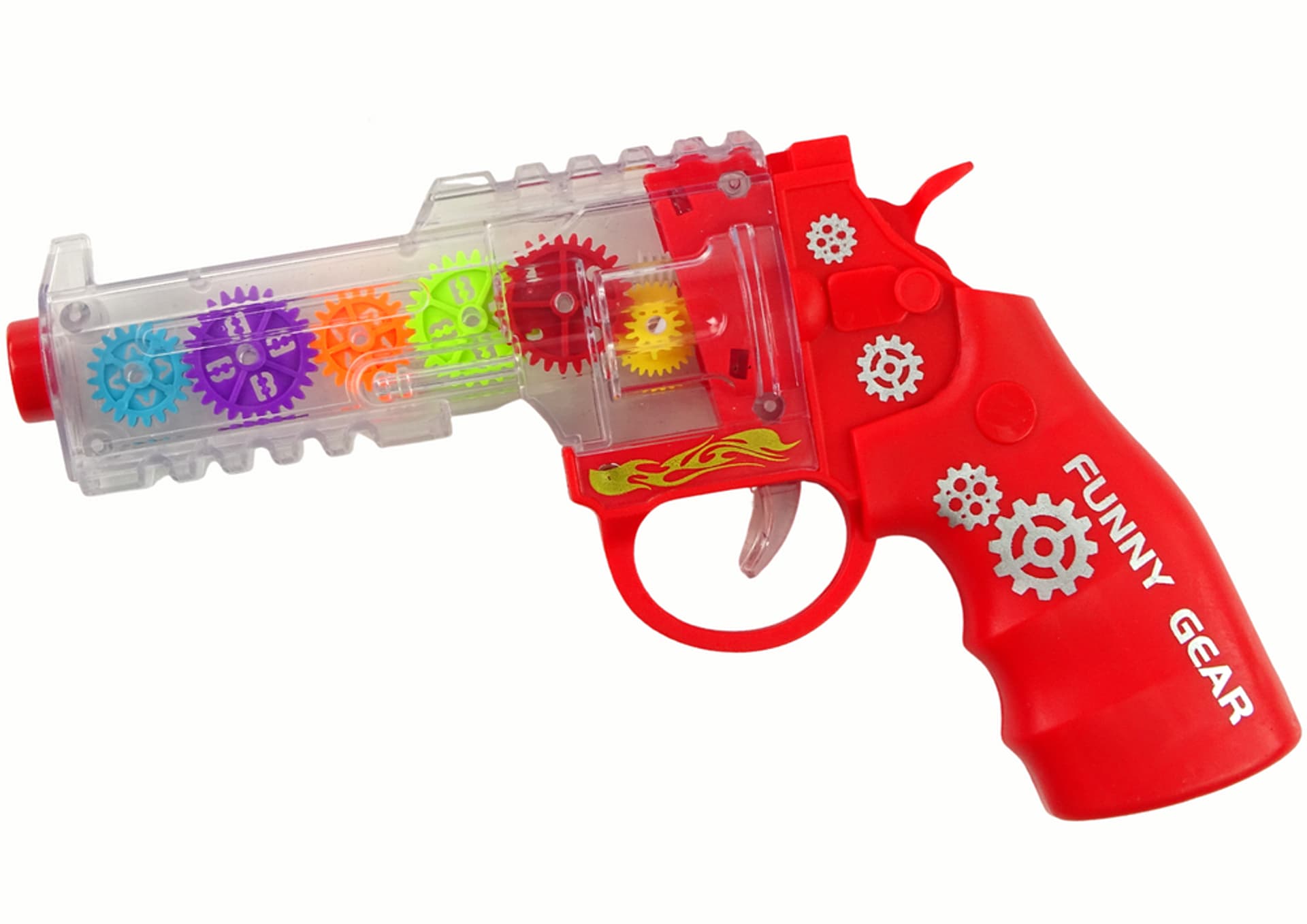 

Pistolet Kolorowe Światła Dźwięk Czerwony