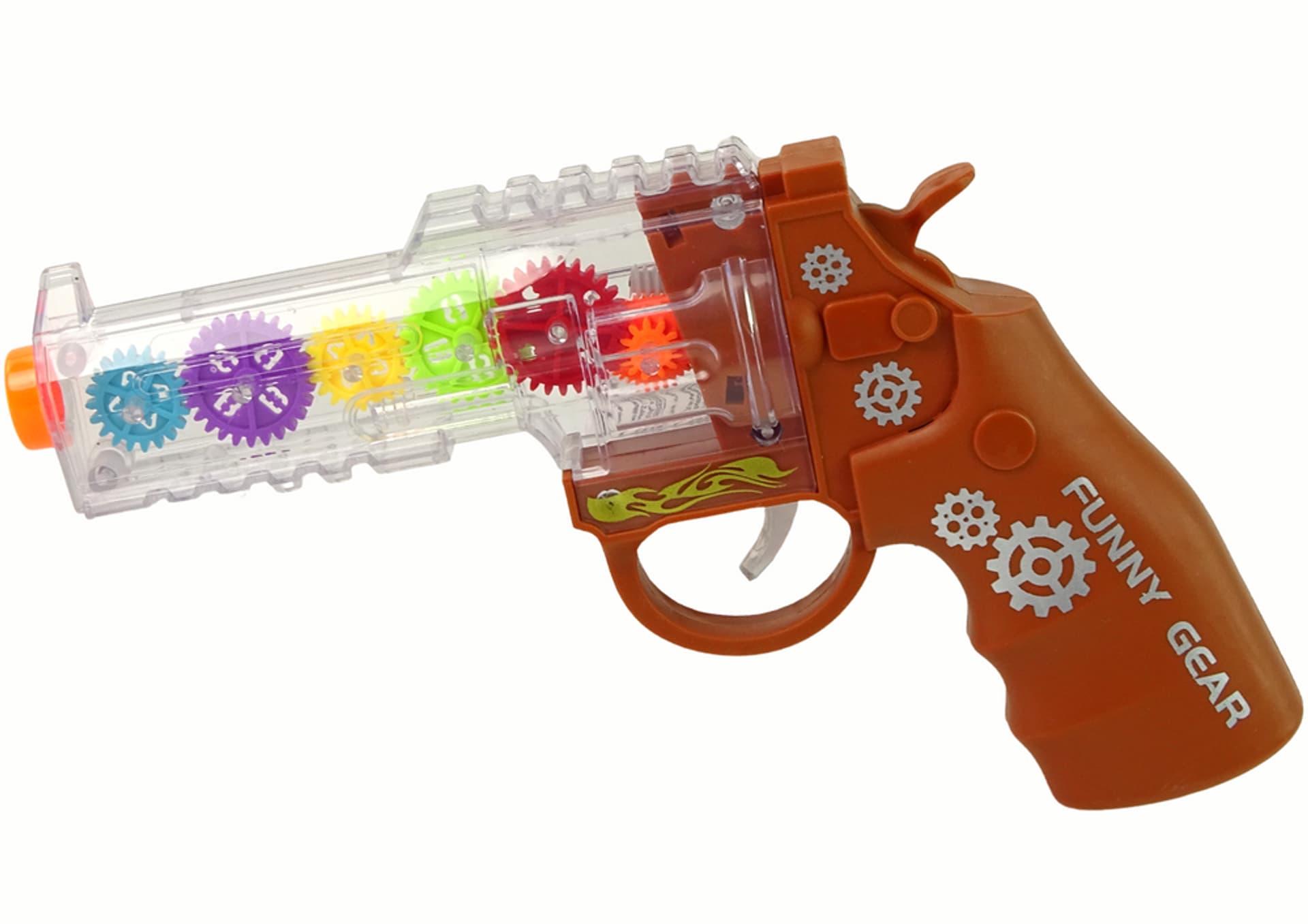 

Pistolet Kolorowe Światła Dźwięk Brązowy