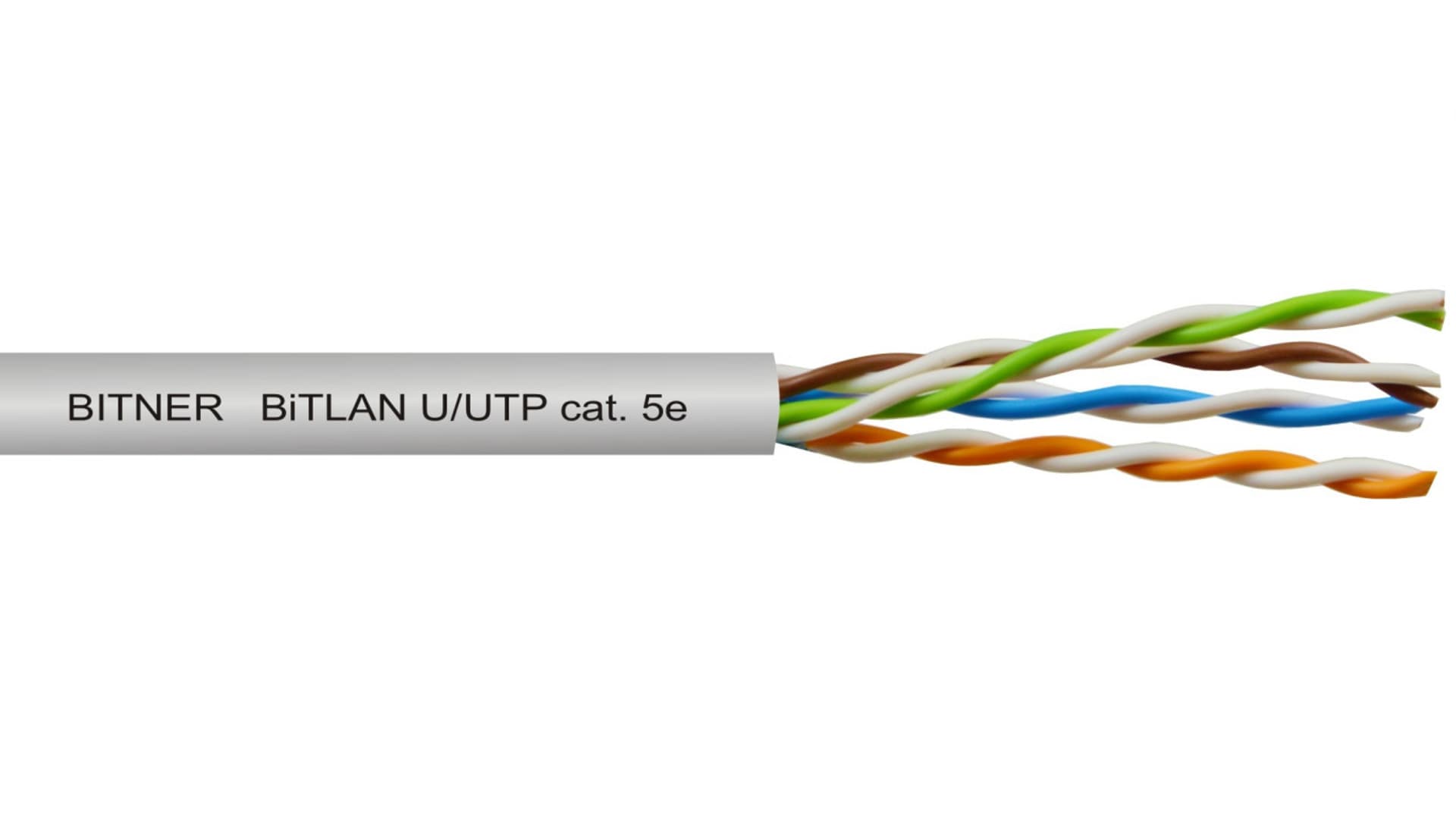 

Bitner-BiTLAN drut U/UTP cat5e 200MHz 24AWG 305m szary