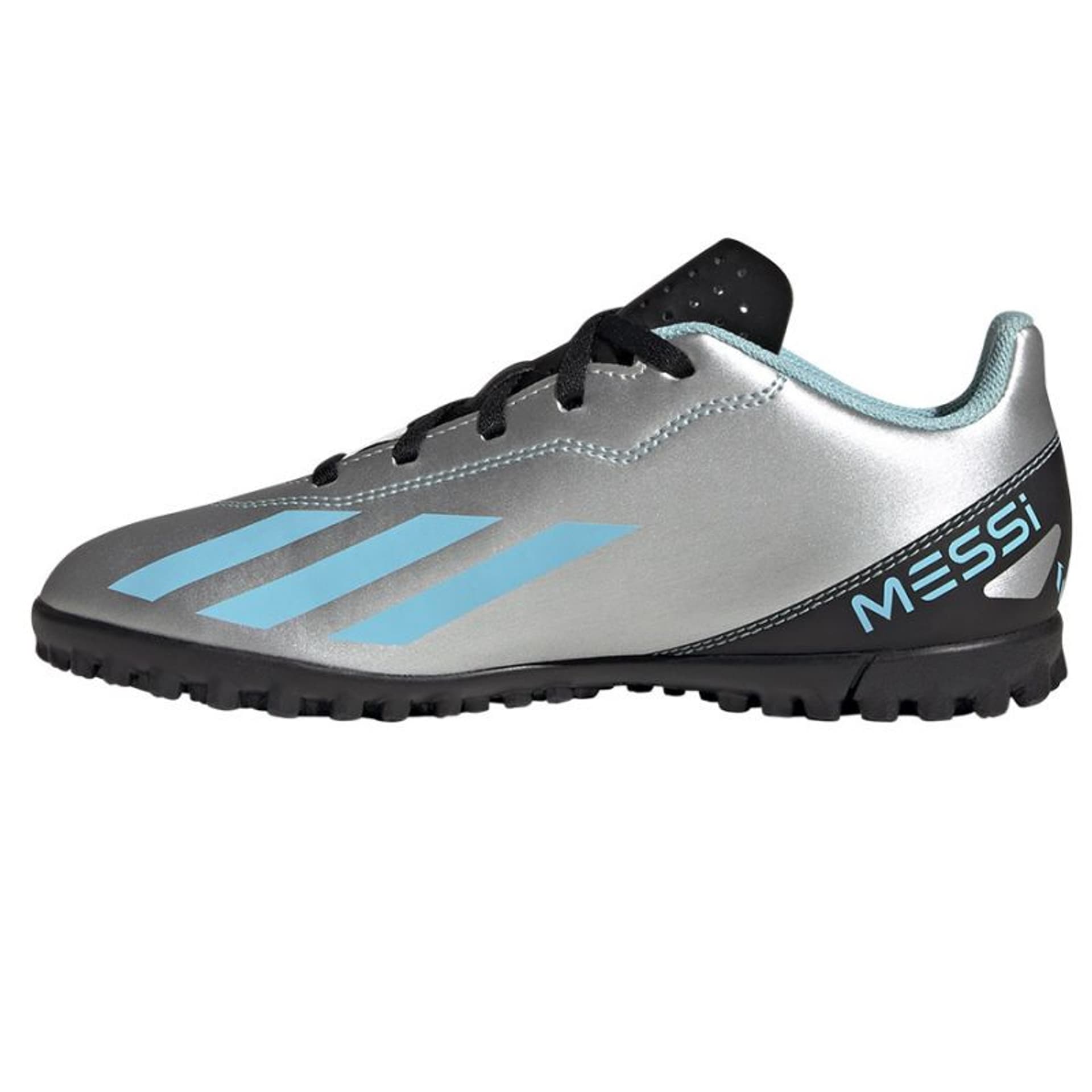 

Buty piłkarskie adidas X Crazyfast Messi.4 TF Jr (kolor Szary/Srebrny, rozmiar 35)