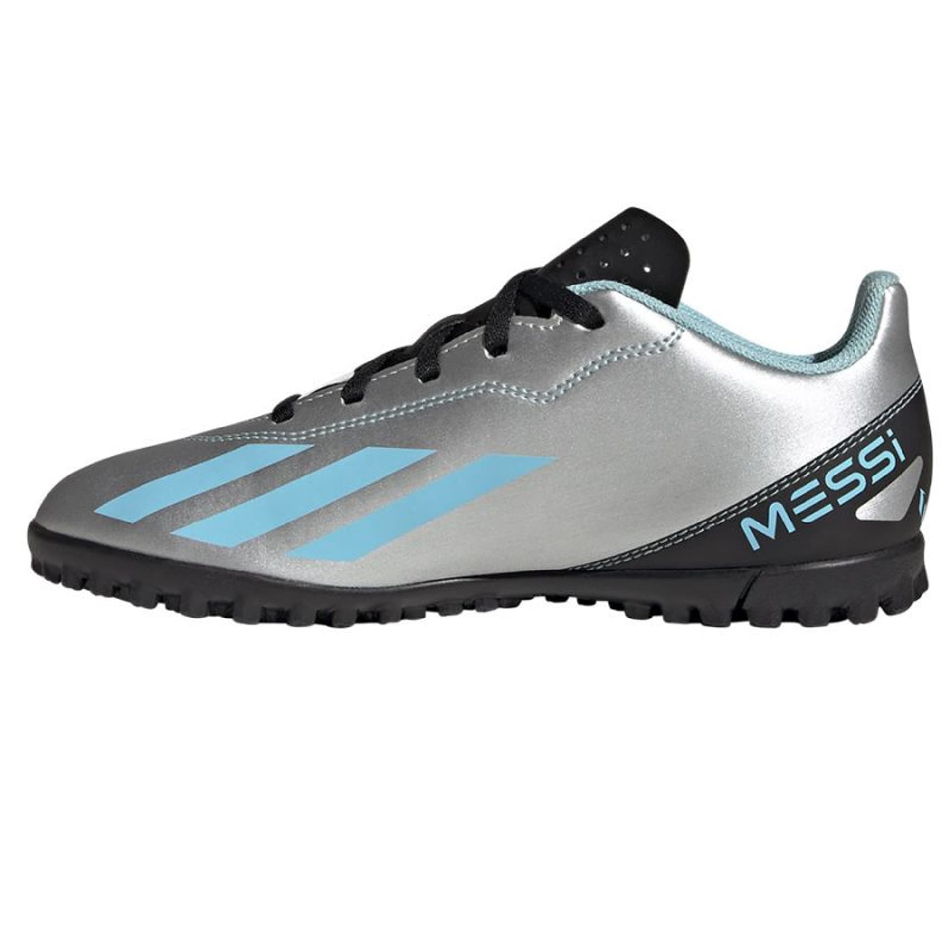 

Buty piłkarskie adidas X Crazyfast Messi.4 TF Jr (kolor Szary/Srebrny, rozmiar 38 2/3)