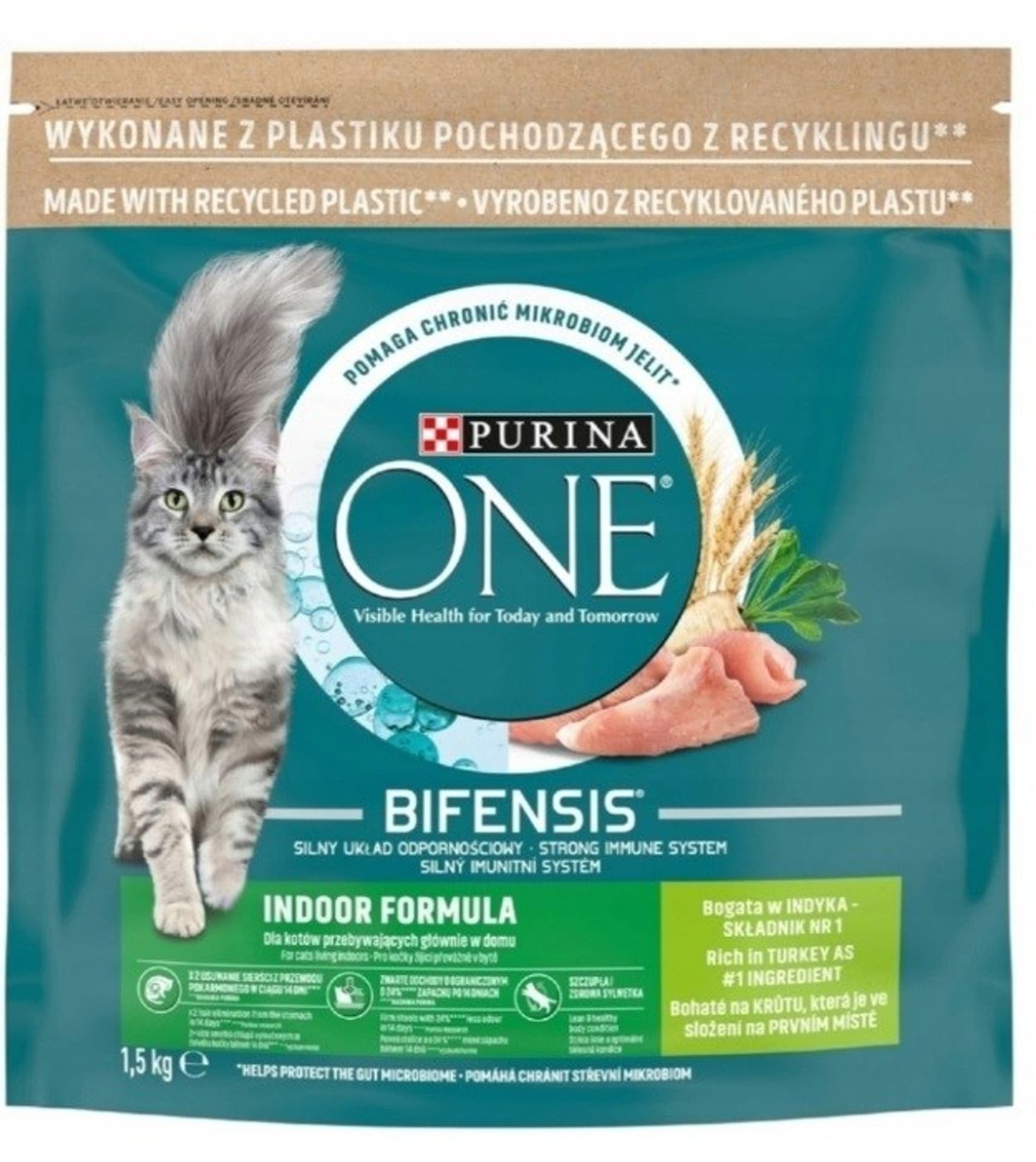 

PURINA ONE Indoor Formula Kot Indyk 1.5kg