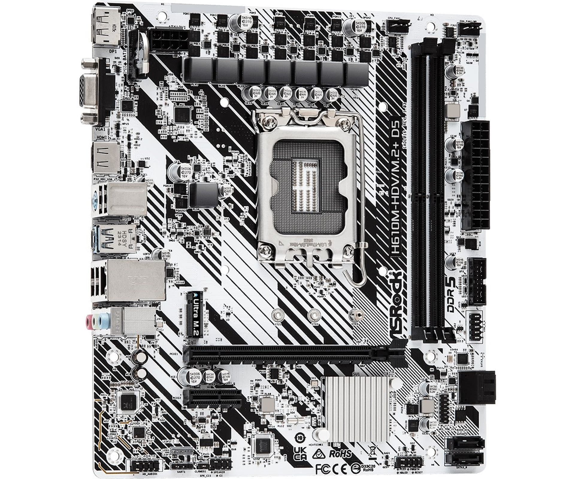 

Płyta główna Asrock H610M-HDV/M.2+ D5