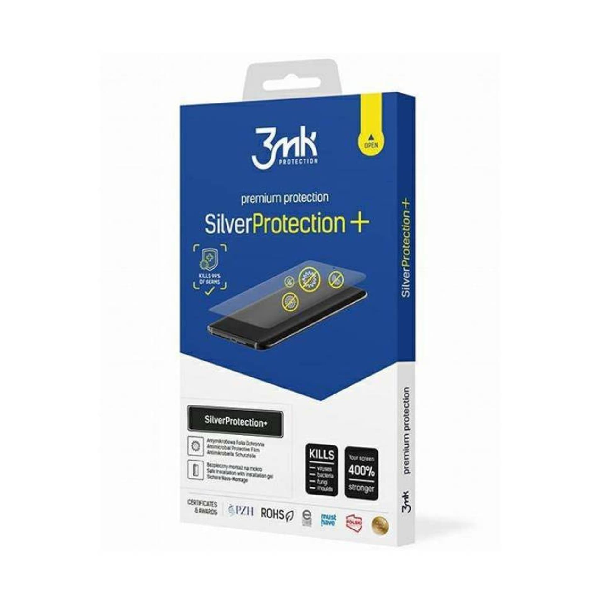 

3MK Silver Protect+ iPhone 15 Pro Max 6.7" Antymikrobowa folia montowana na mokro