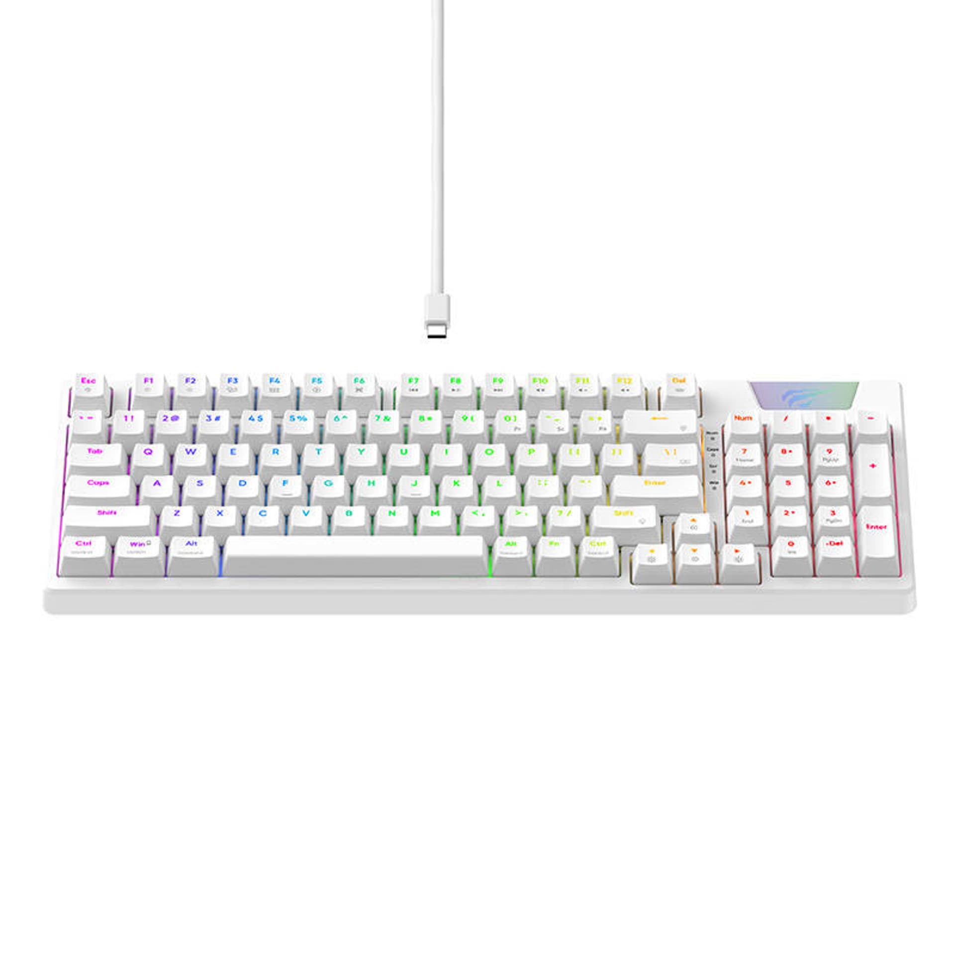 

Klawiatura Gamingowa Havit KB885L RGB (biała)
