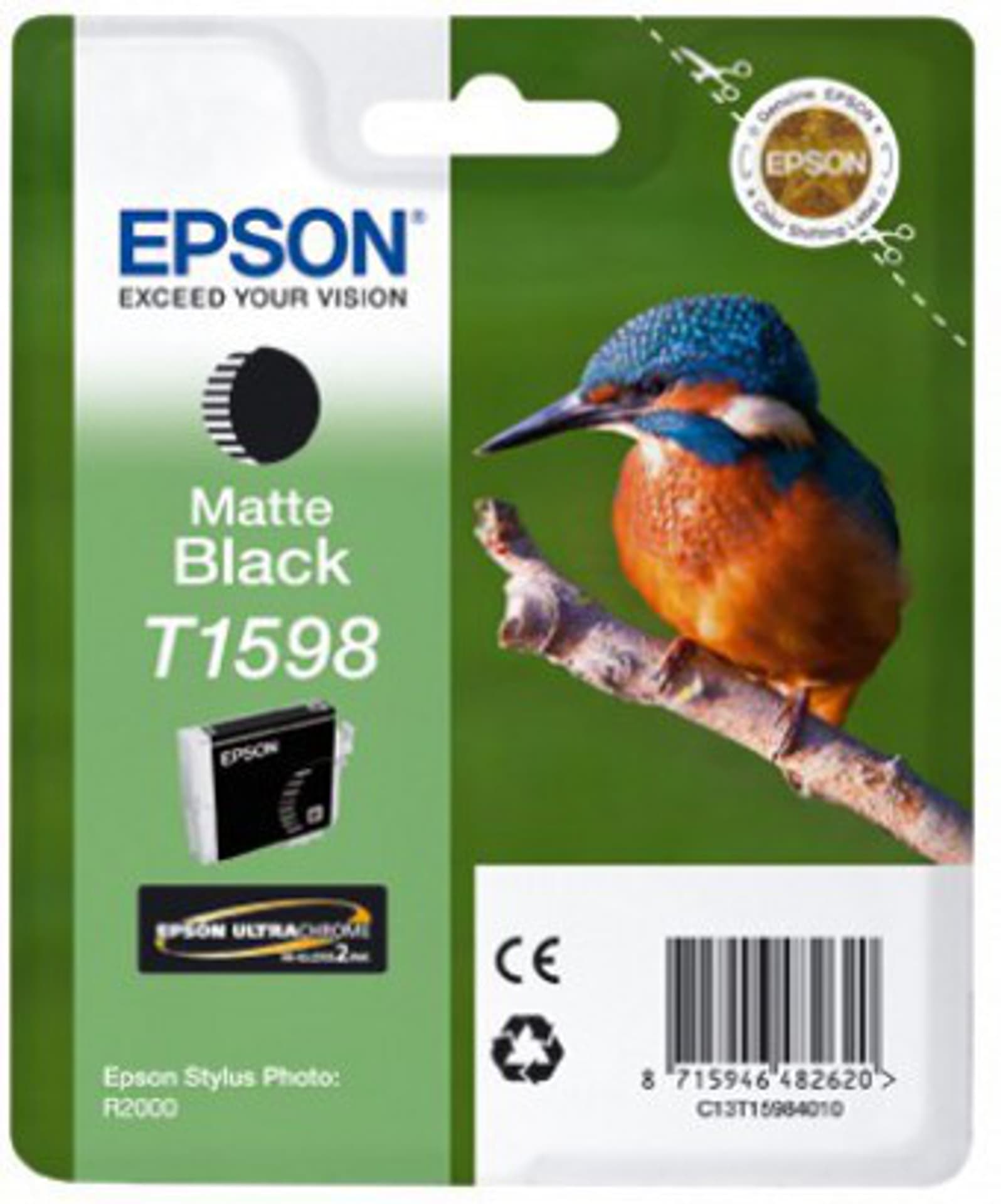 

Epson oryginalny ink / tusz C13T15984010, matte black, 17ml, Epson Stylus Photo R2000