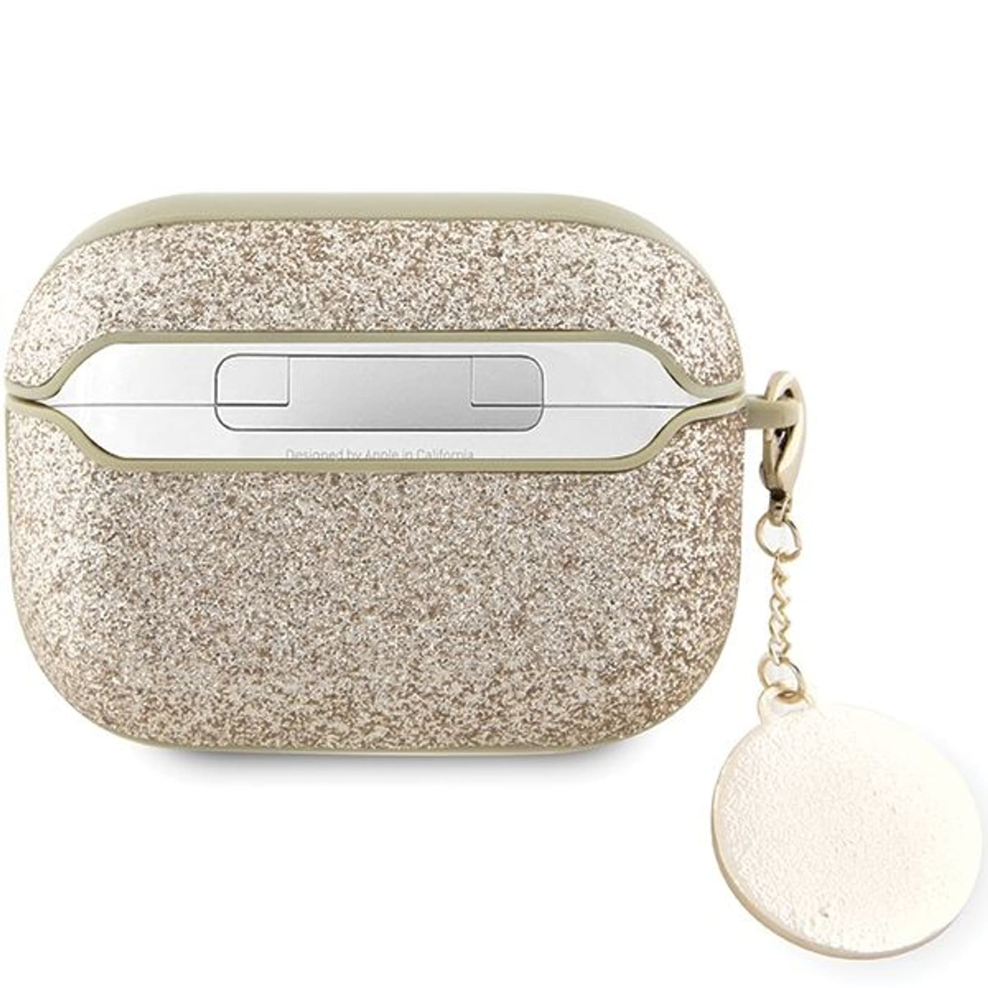 

Guess GUAP2PGEHCDD AirPods Pro 2 cover złoty/gold Fixed Glitter Heart Diamond Charm