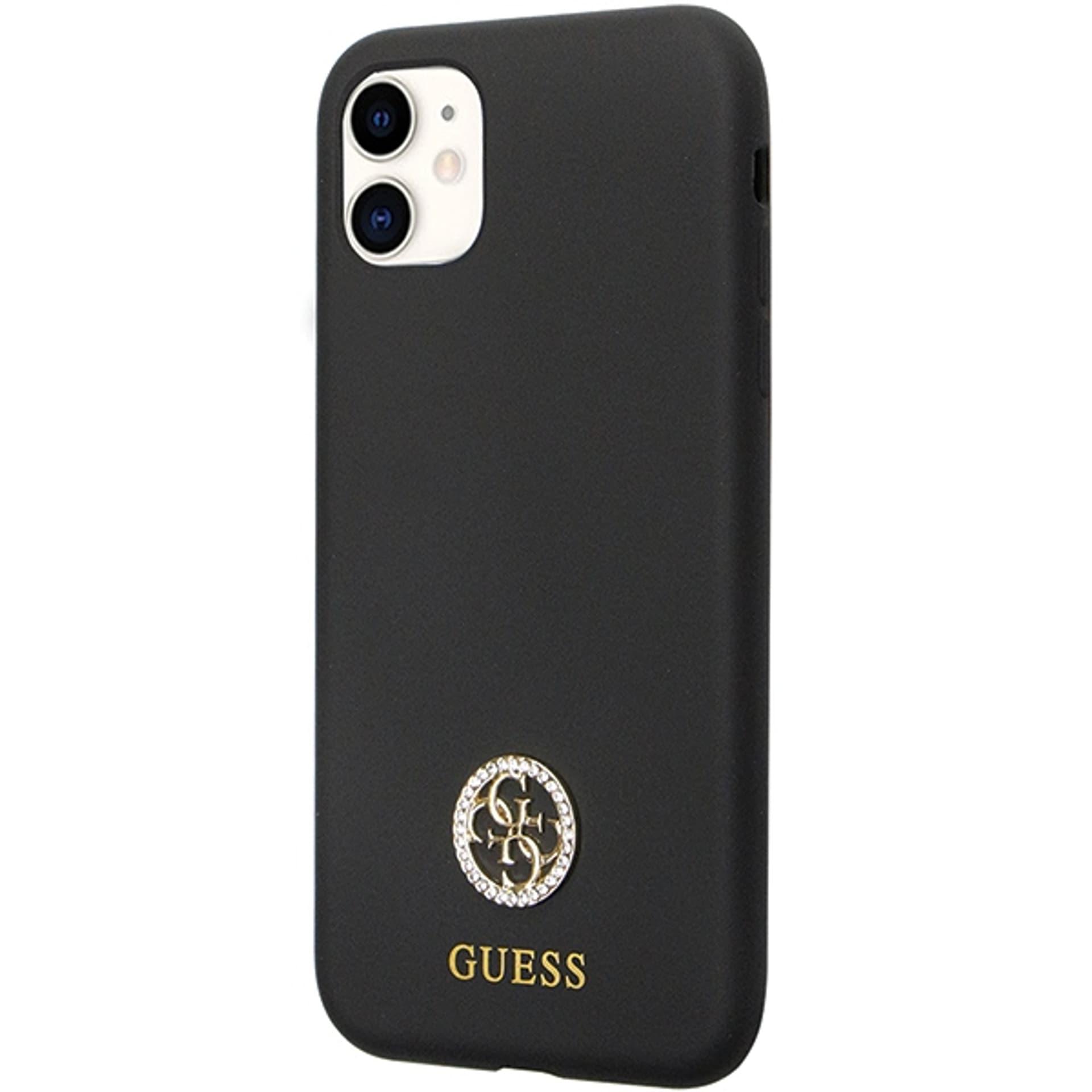 

Guess GUHCN614DGPK iPhone 11 / Xr 6.1" czarny/black hardcase Silicone Logo Strass 4G