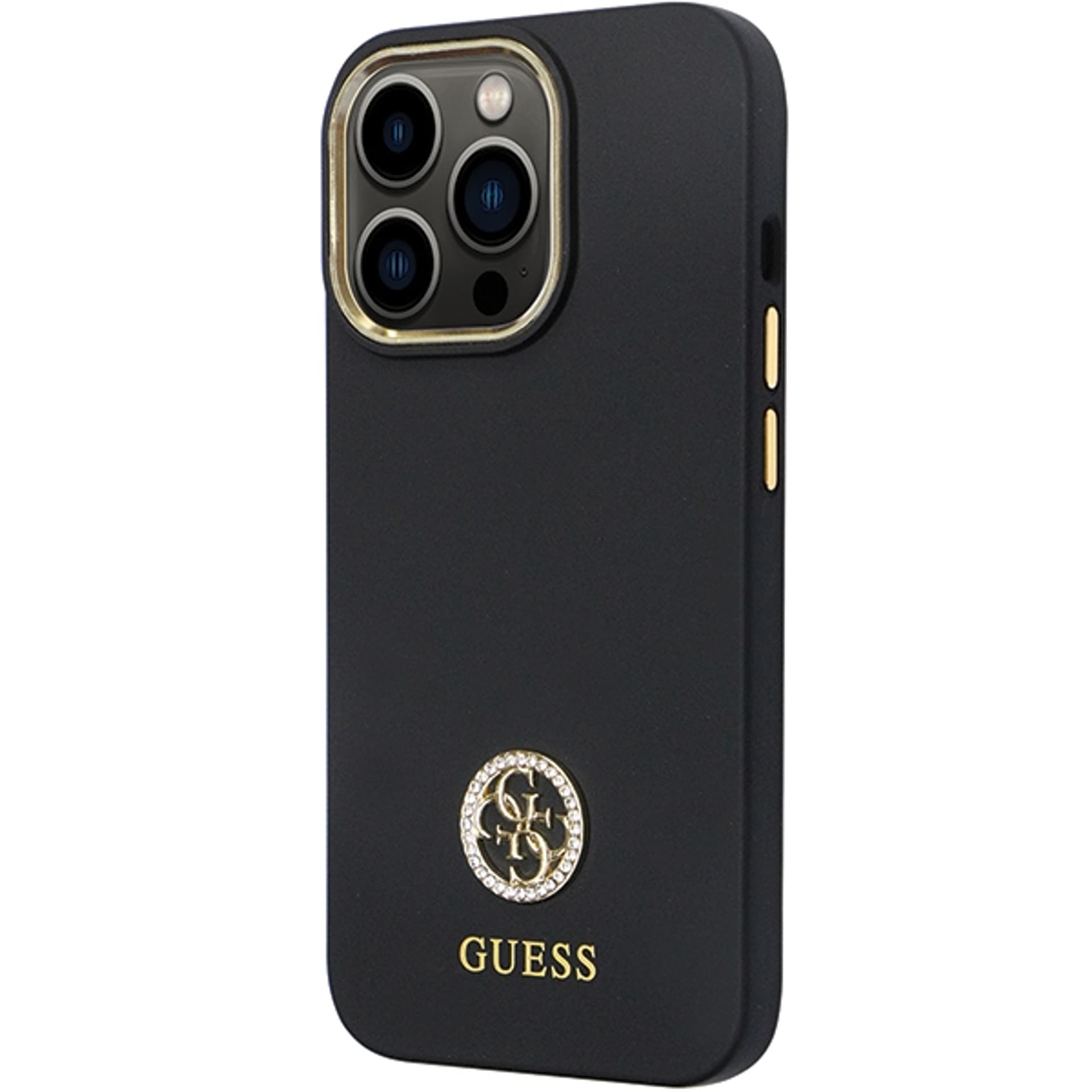 

Guess GUHCP13LM4DGPK iPhone 13 Pro / 13 6.1" czarny/black hardcase Silicone Logo Strass 4G