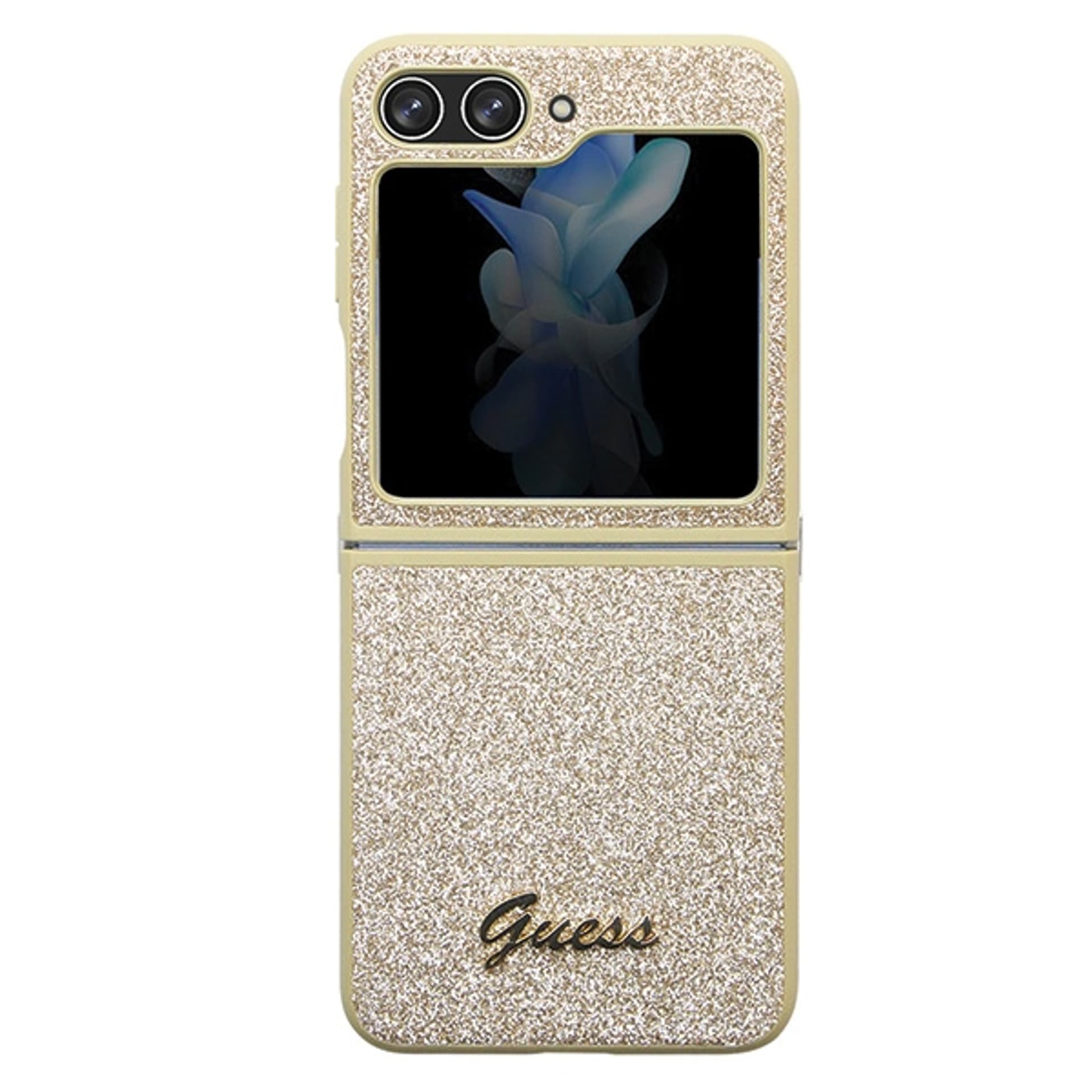 

Guess GUHCZF5HGGSHD F731 Z Flip5 złoty/gold hardcase Glitter Script