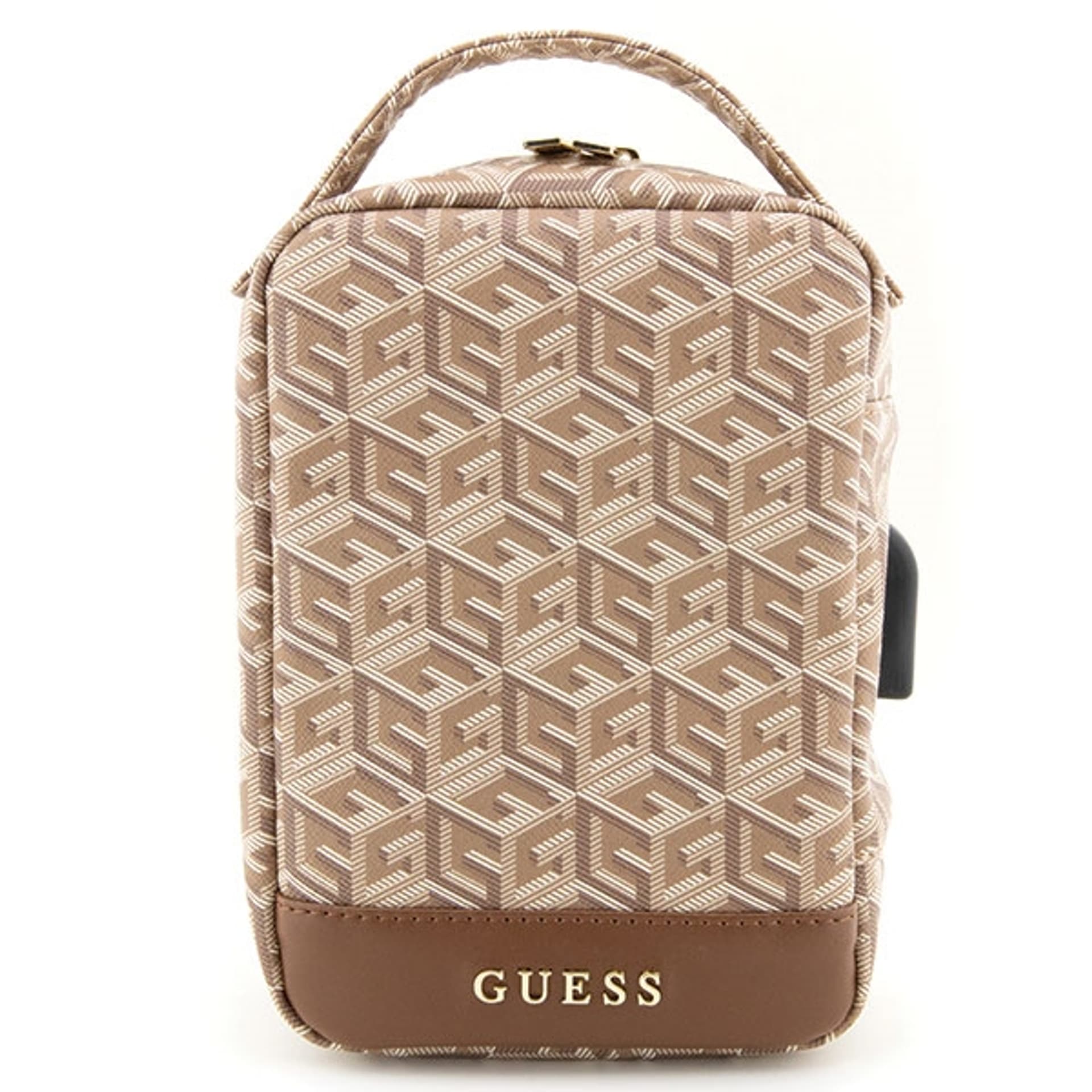 

Guess Torba GUHBHGCFSEW Organizer brązowy/brown GCube Stripe