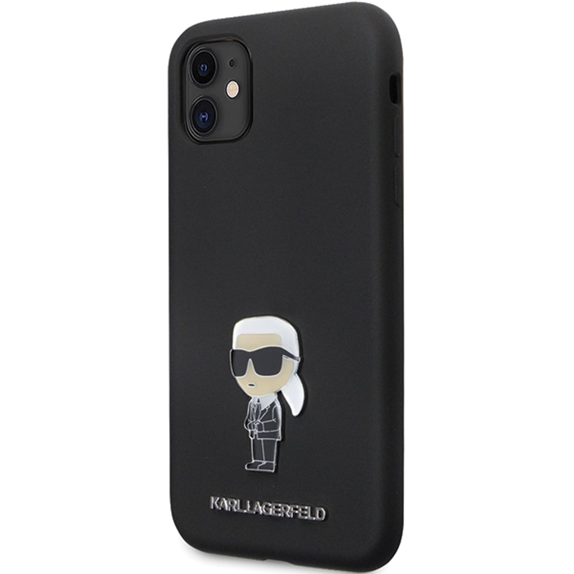 

Karl Lagerfeld KLHCN61SMHKNPK iPhone 11 / Xr 6.1" czarny/black Silicone Ikonik Metal Pin