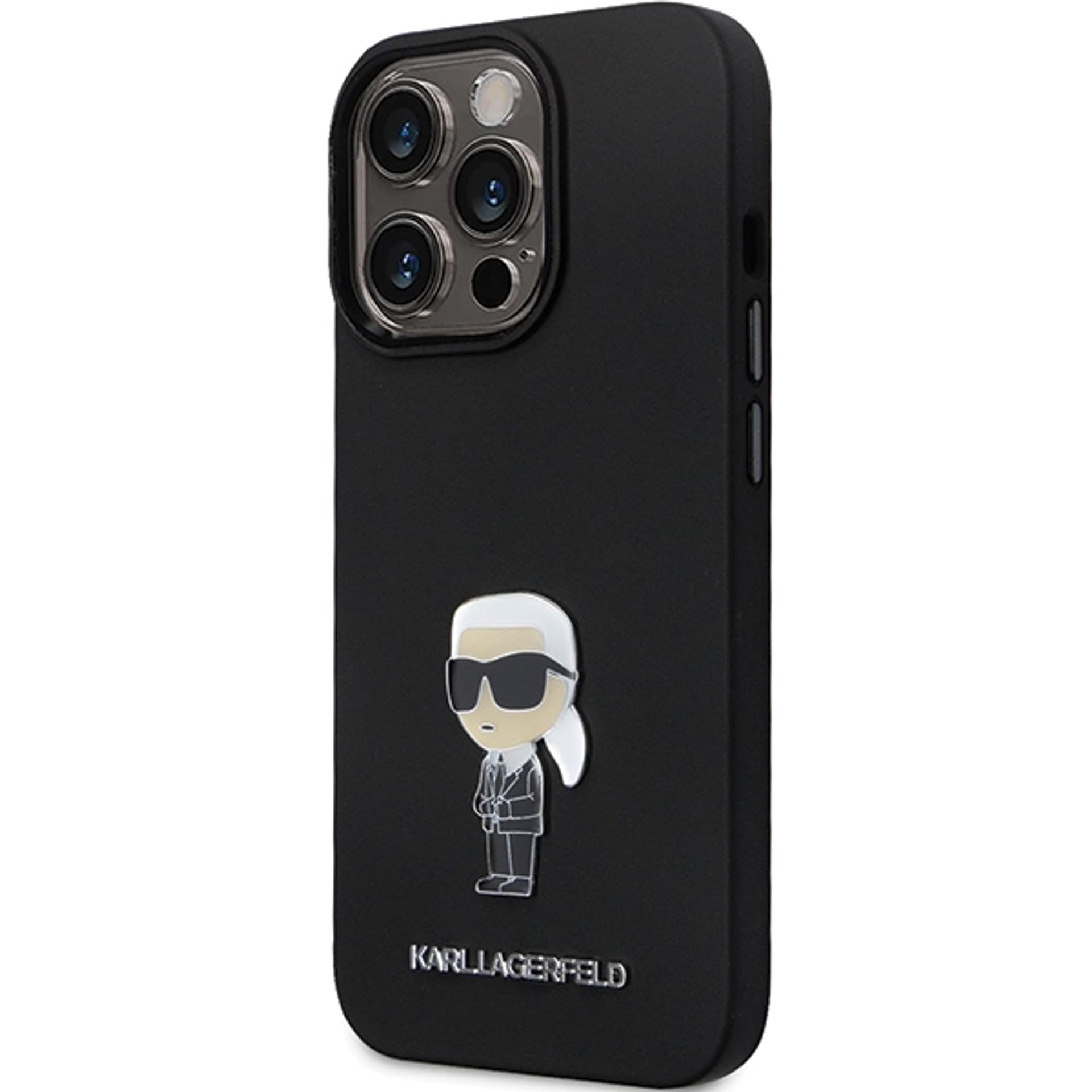 

Karl Lagerfeld KLHCP14LSMHKNPK iPhone 14 Pro 6.1" czarny/black Silicone Ikonik Metal Pin