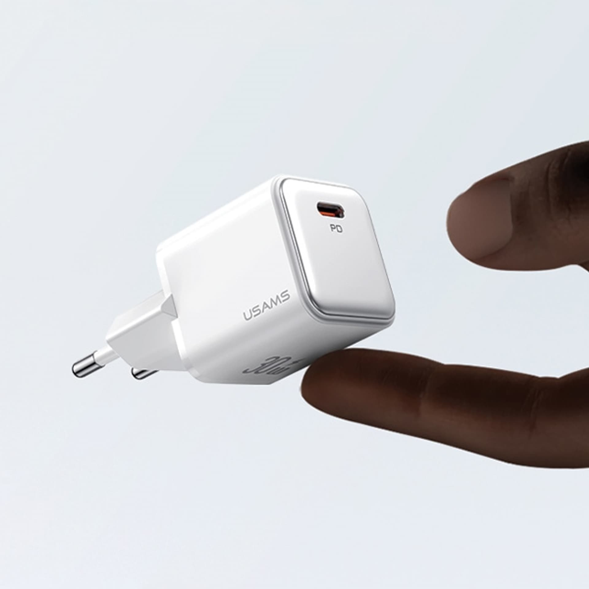 

USAMS Ład. siec. 1xUSB-C PD30W 3A (only head) PD3.0 Fast Charging czarny/black X-ron Series CC186TC01 (US-CC186)
