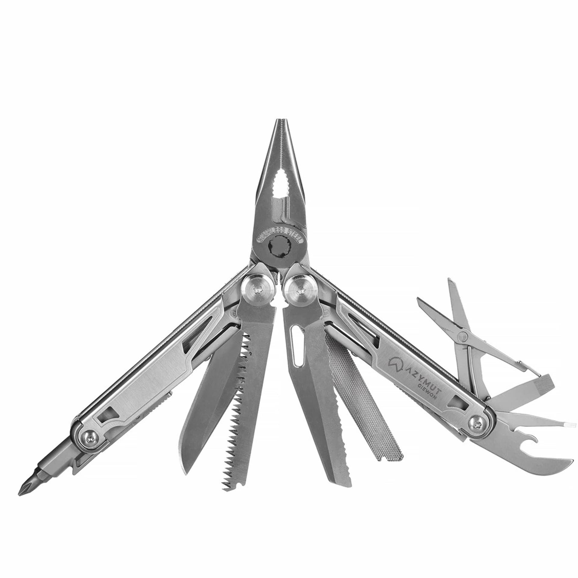 

Multitool AZYMUT Giewon - 14 narzędzi + kabura do pasa (H2038)