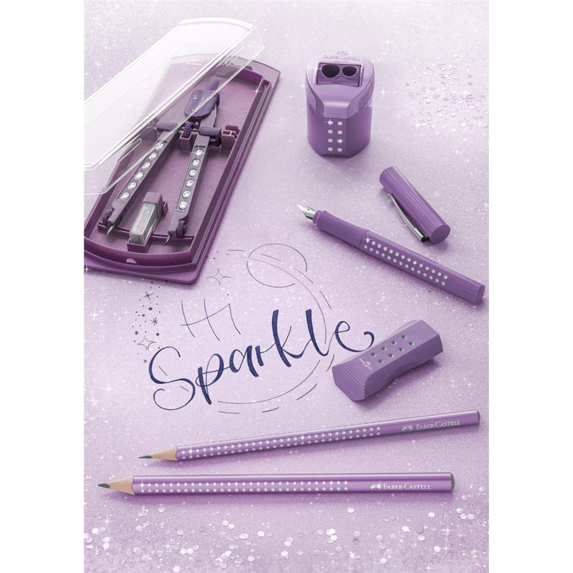 

Ołówek JUMBO SPARKLE fioletowy metallic 111663 Faber-Castell