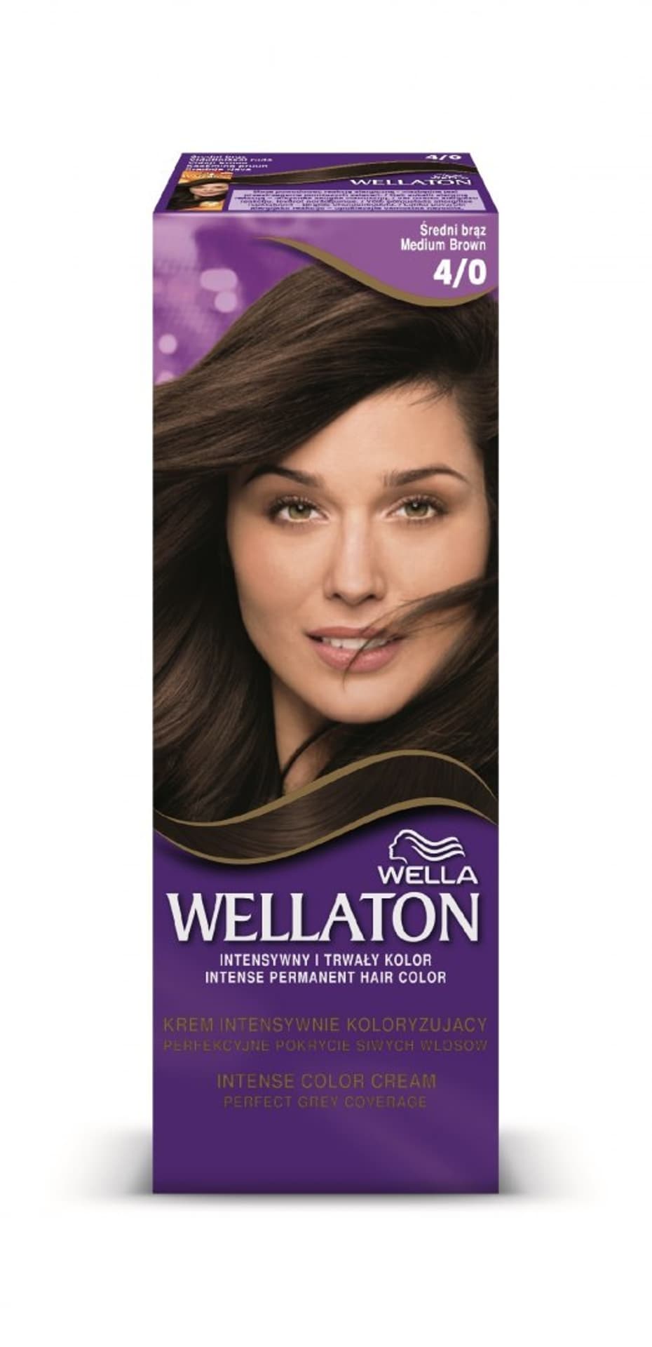 

Wella Wellaton Krem intensywnie koloryzujący nr 4/0 Średni Brąz 1op.