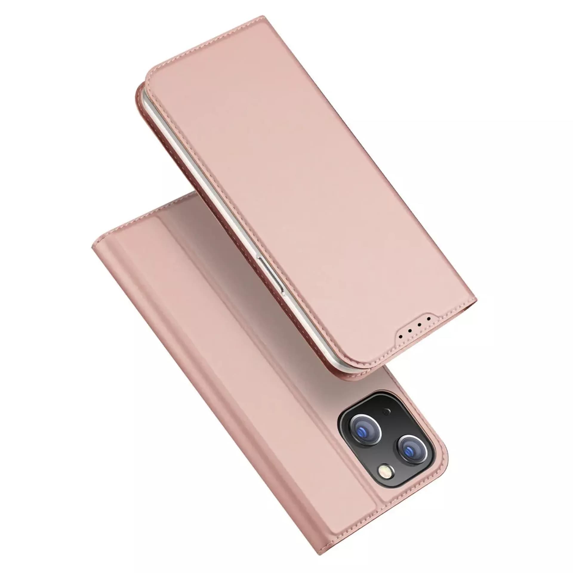 

Etui do iPhone 15 pokrowiec z klapką i portfelem Dux Ducis Skin Pro - różowy